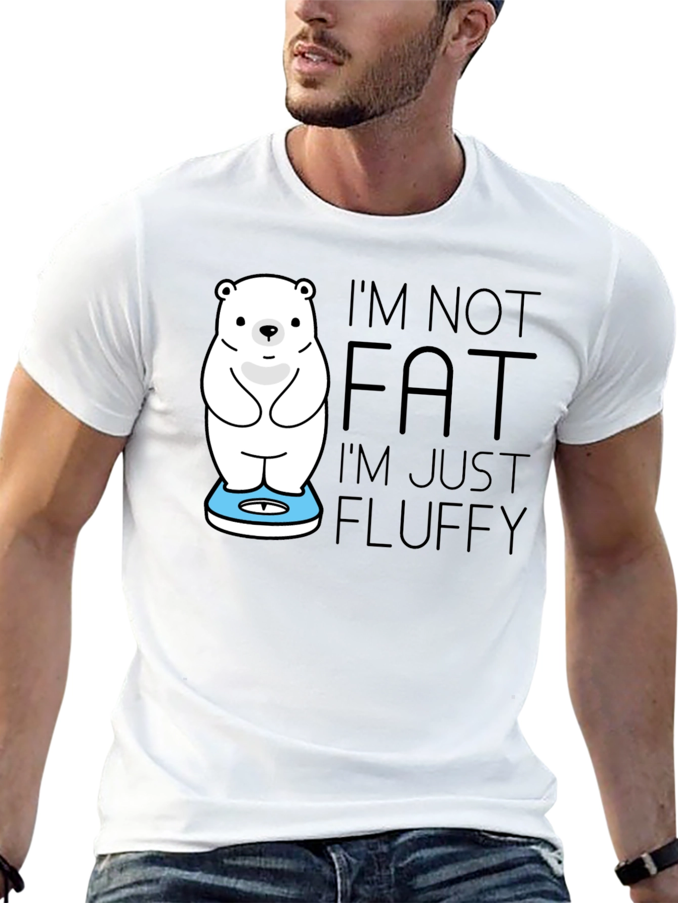 Funny Polar Bear Fluffy T-Shirt