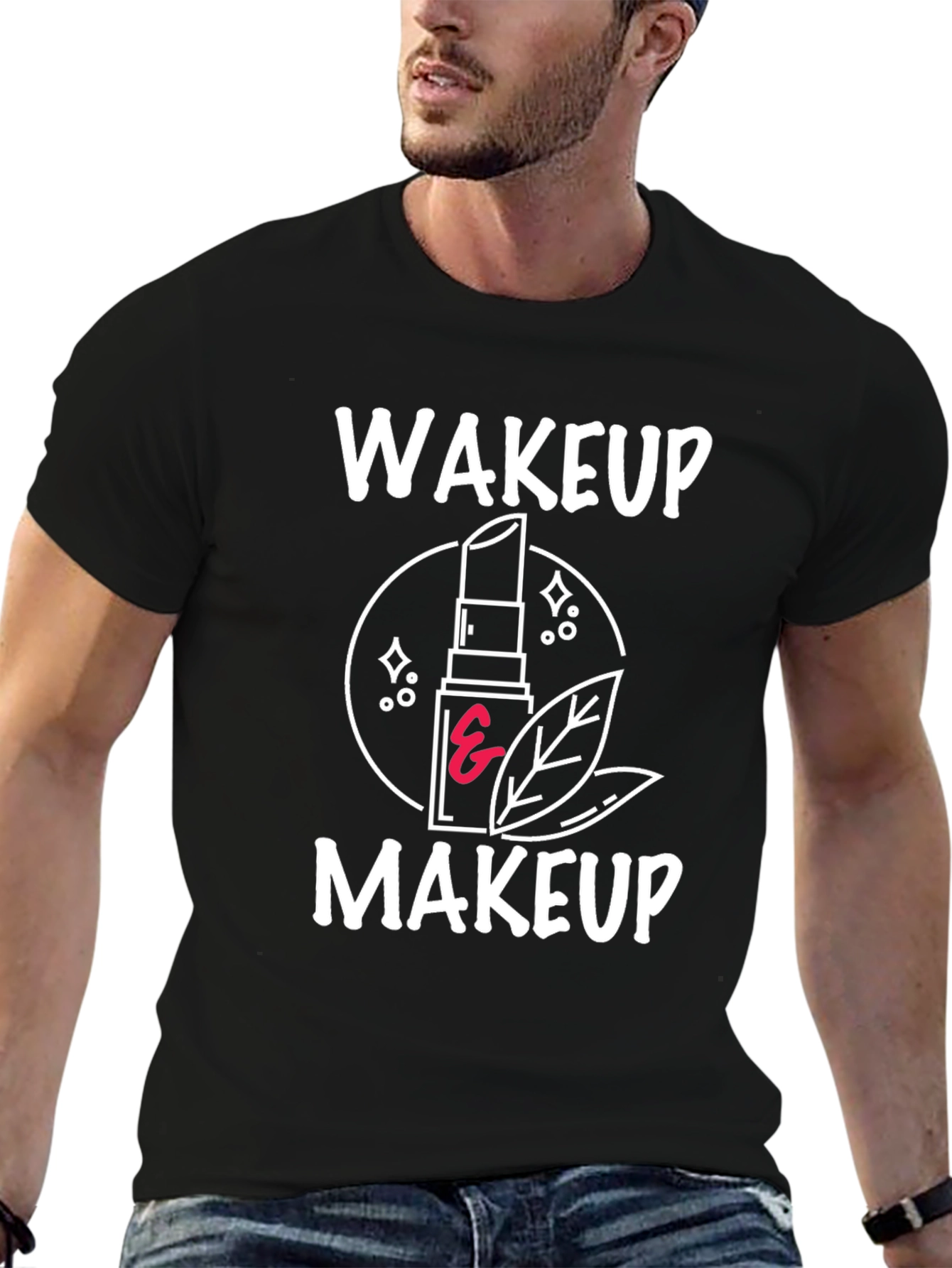 Wakeup Makeup Graphic Tee - Stylish & Trendy