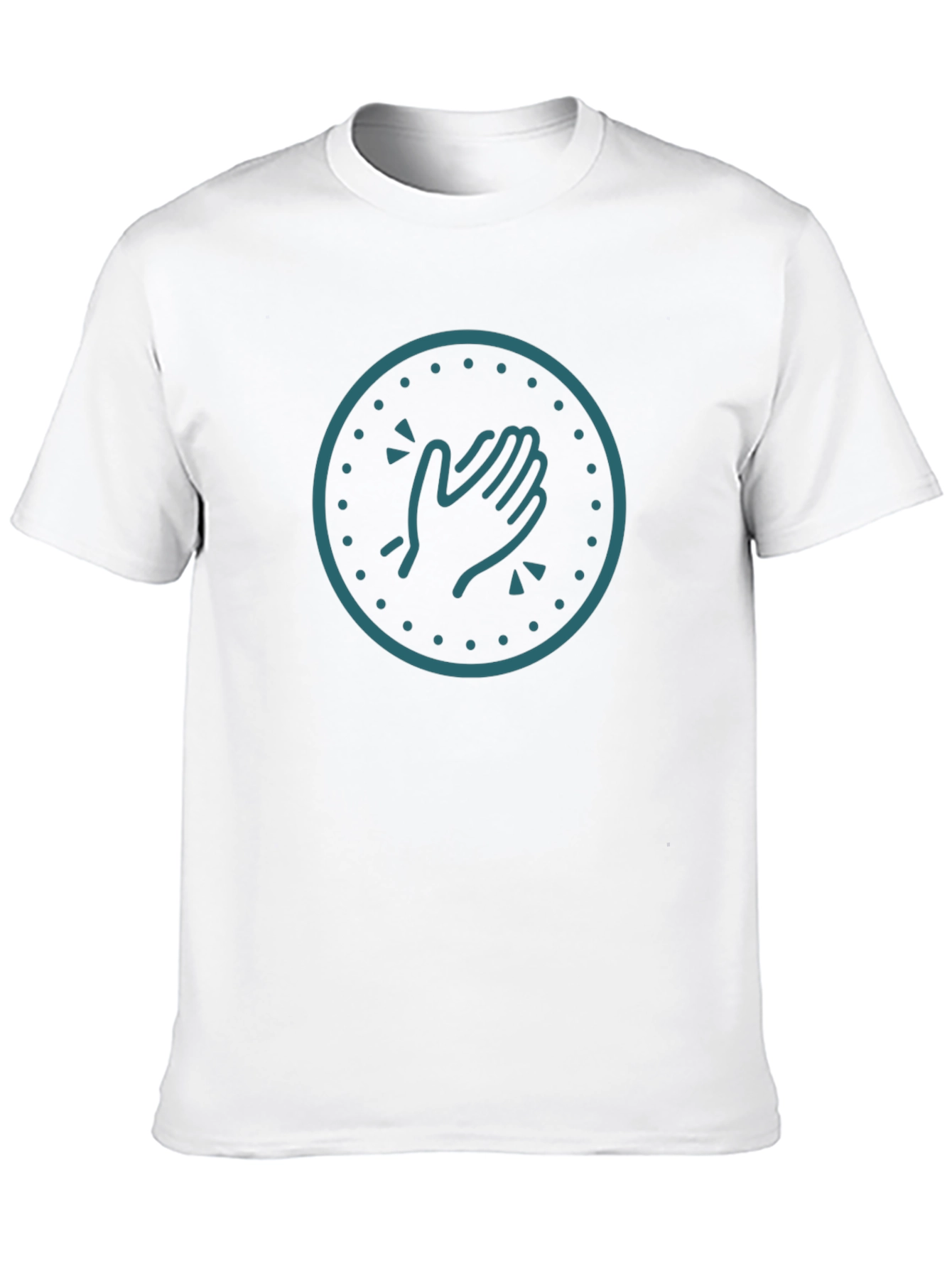 Clapping Hands Graphic Tee - Trendy Black T-Shirt