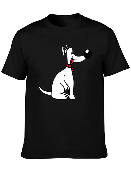 Funny Dog Graphic Black Tee