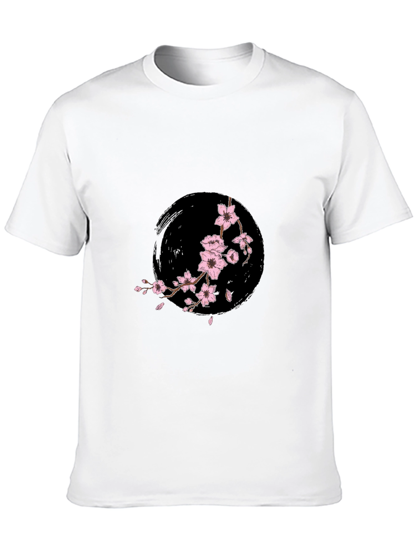 Black Cherry Blossom Graphic T-Shirt