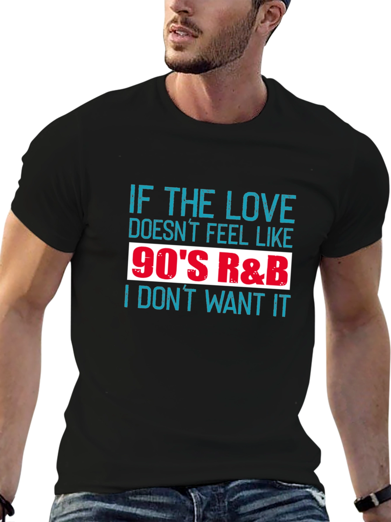 90s R&B Music Fan T-Shirt - Love & Nostalgia