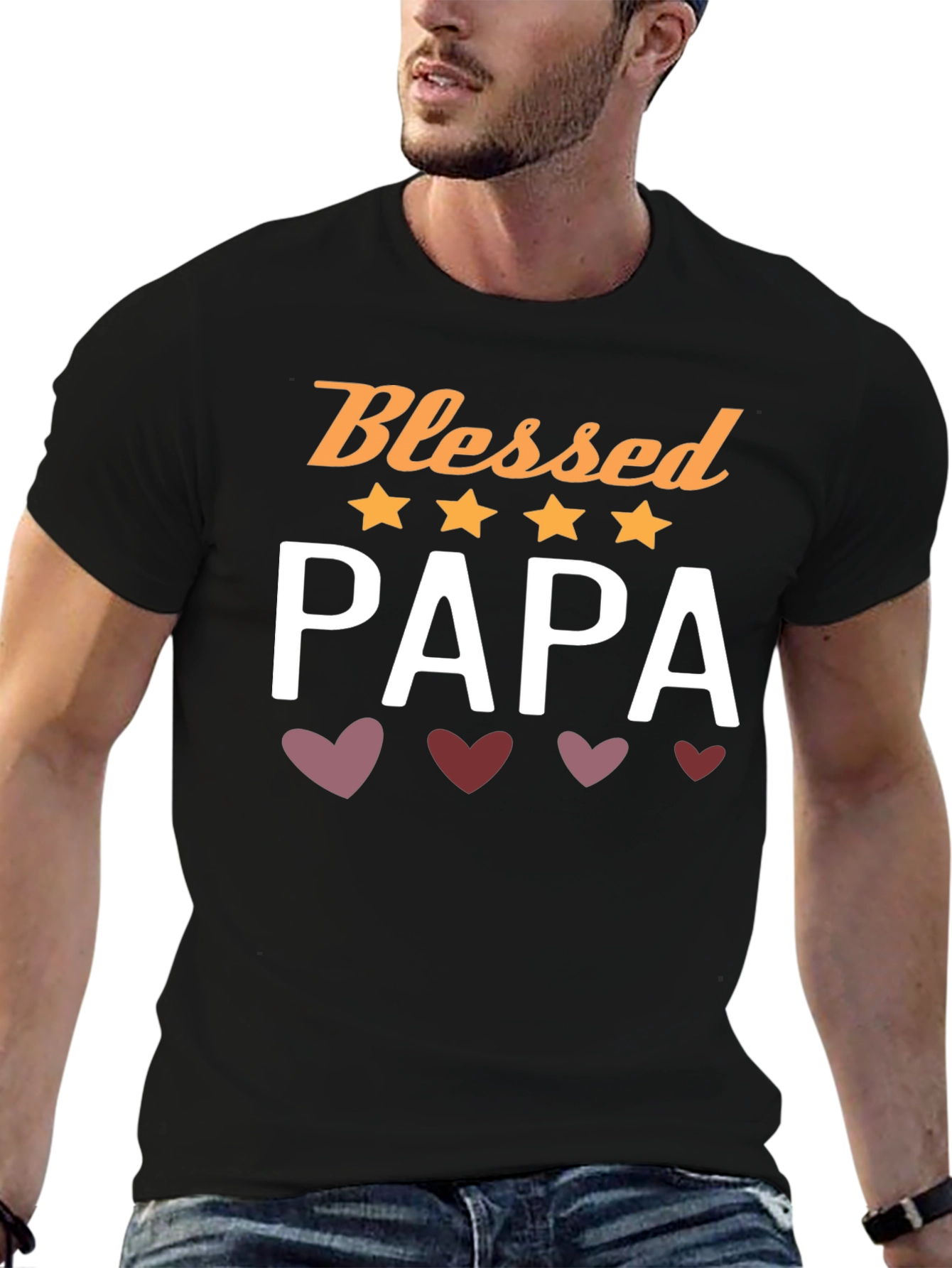 Blessed Papa T-Shirt - Fathers Day Gift