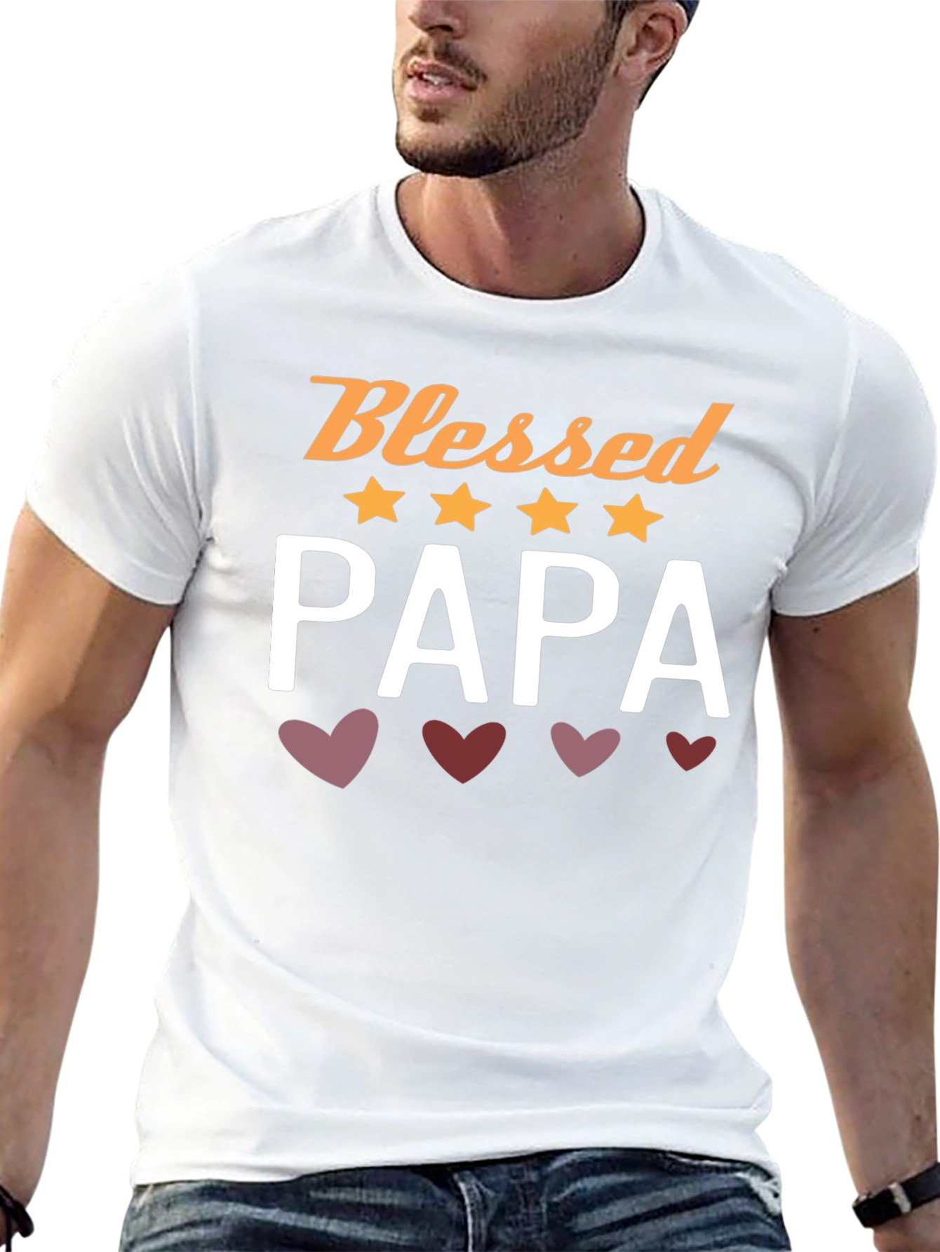 Blessed Papa T-Shirt - Fathers Day Gift