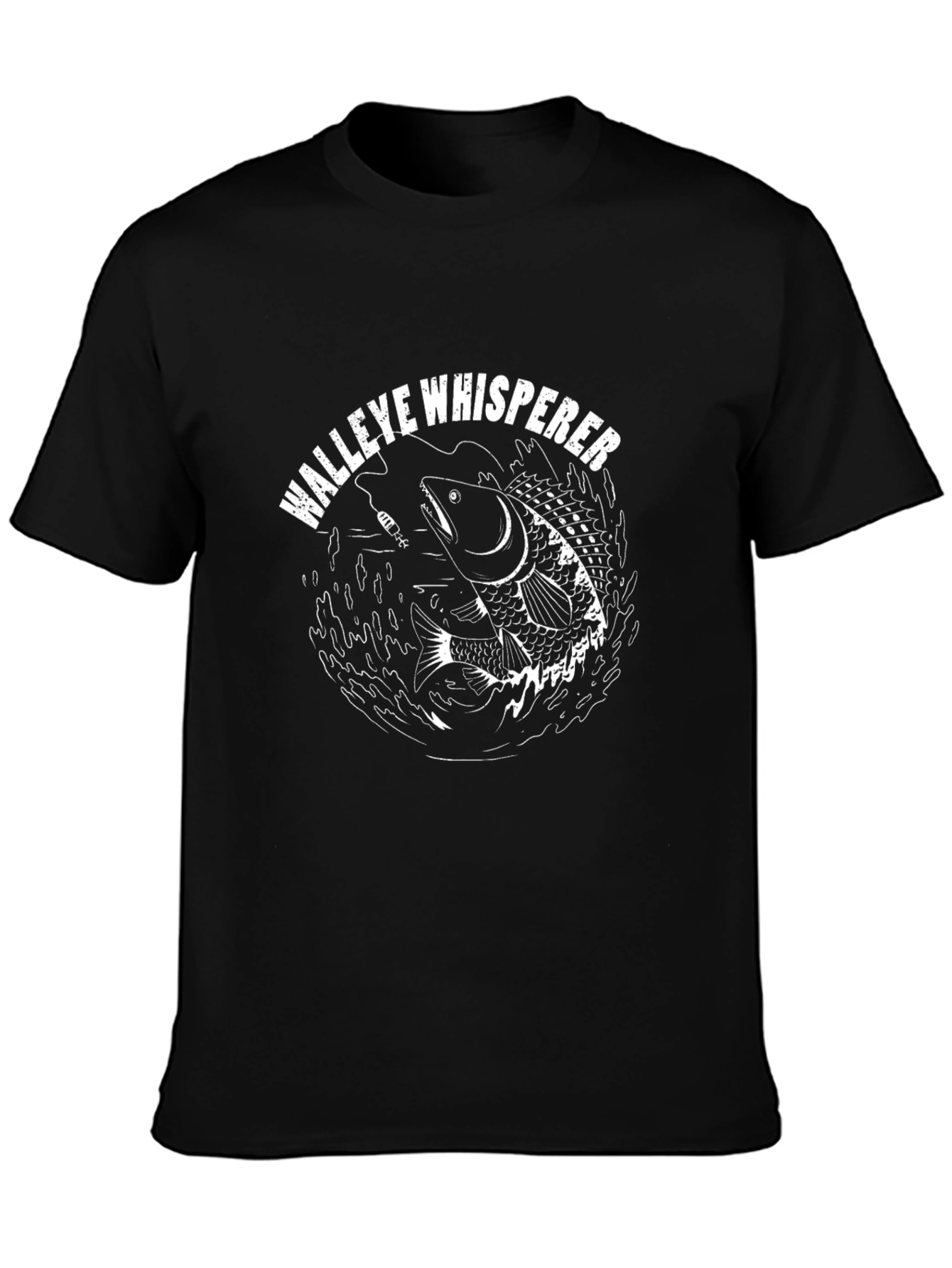 Walleye Whisperer Graphic T-Shirt Black