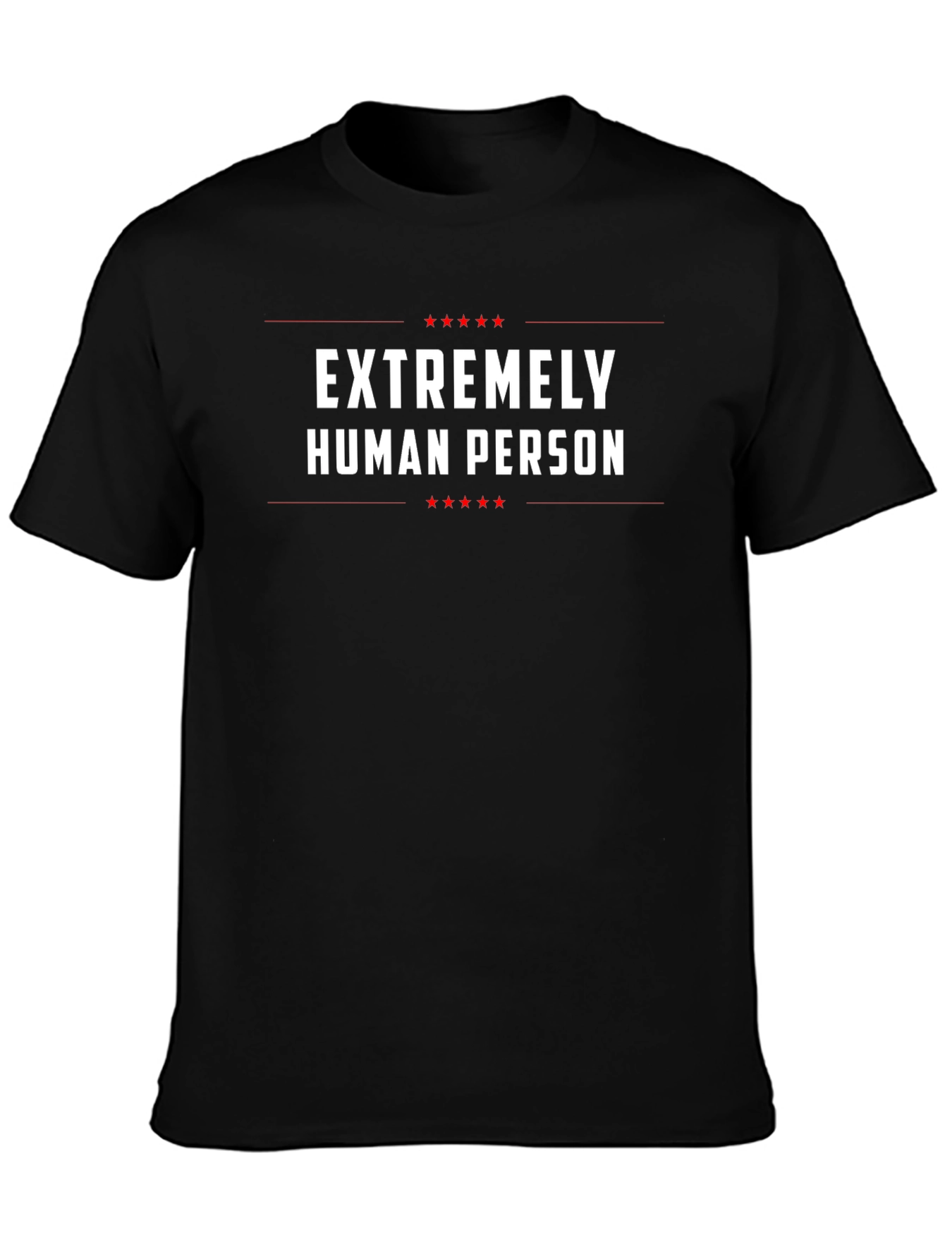Extremely Human Person Graphic Tee - Black