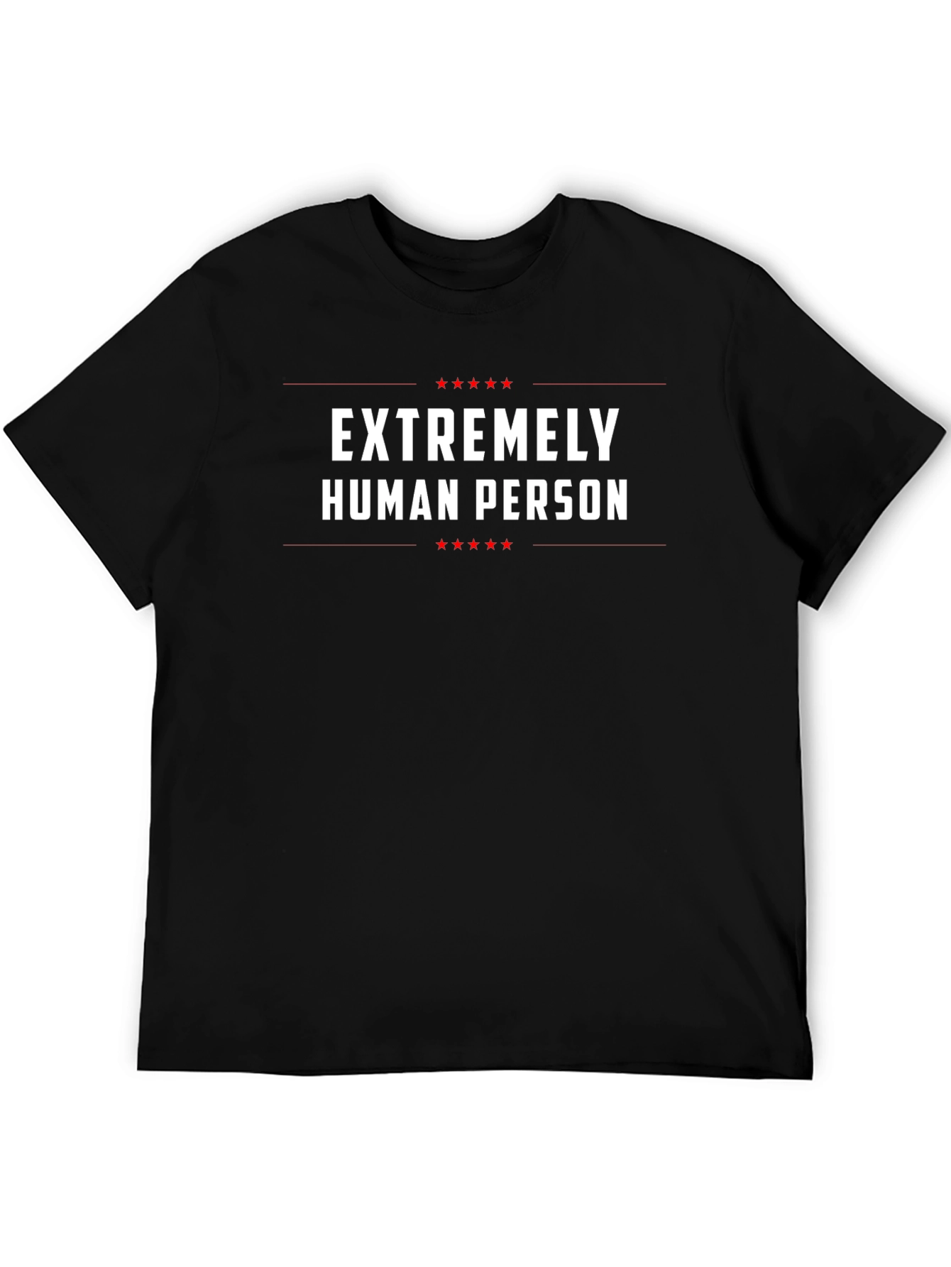 Extremely Human Person Graphic Tee - Black