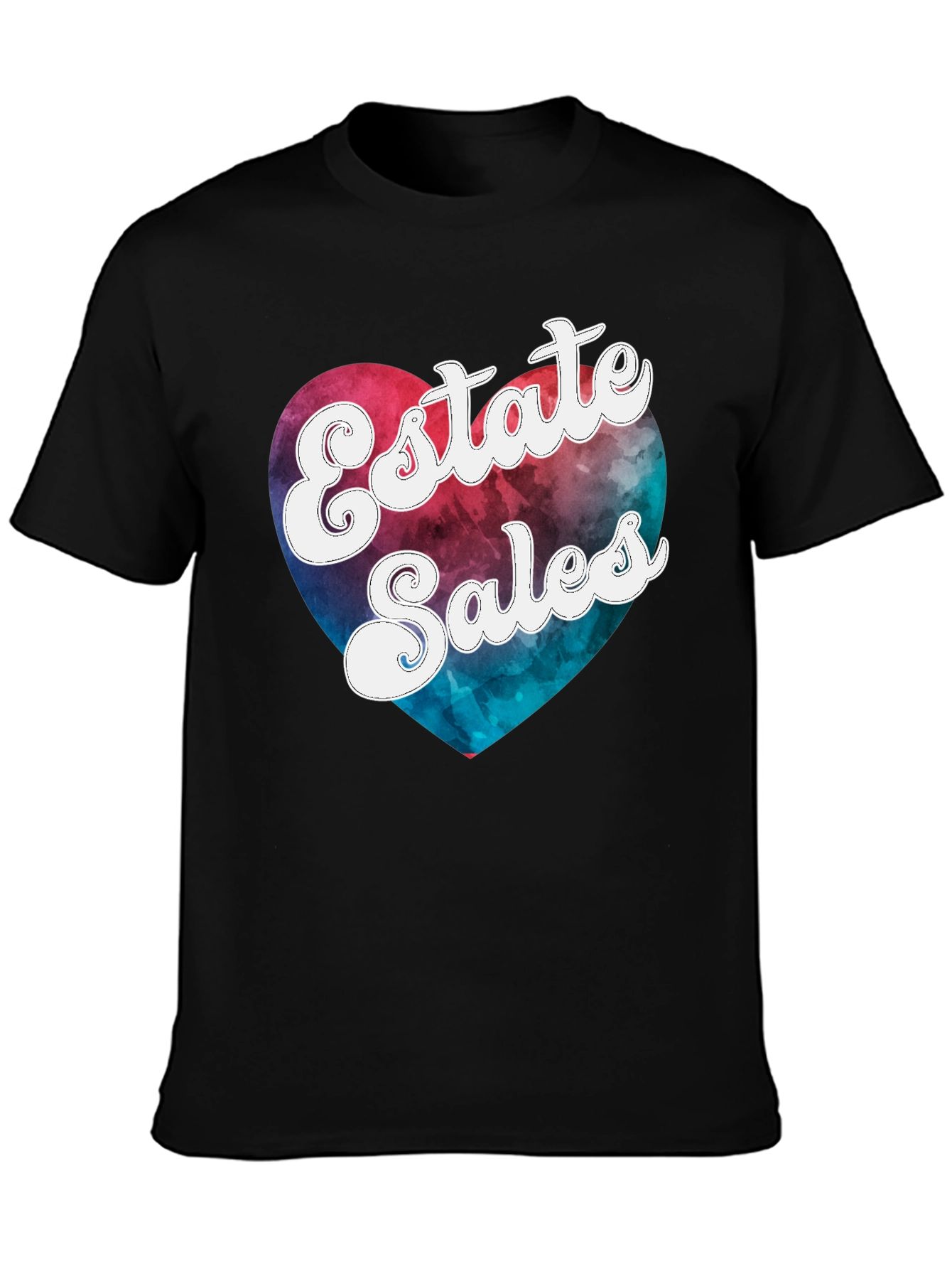 Estate Sales Heart Graphic Tee - Black