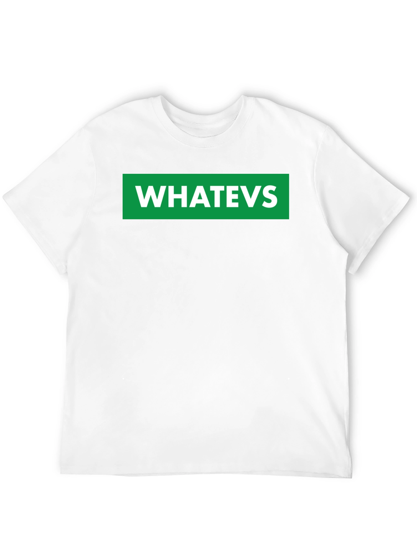 WHATEVS Graphic Tee - Black Crew Neck T-Shirt