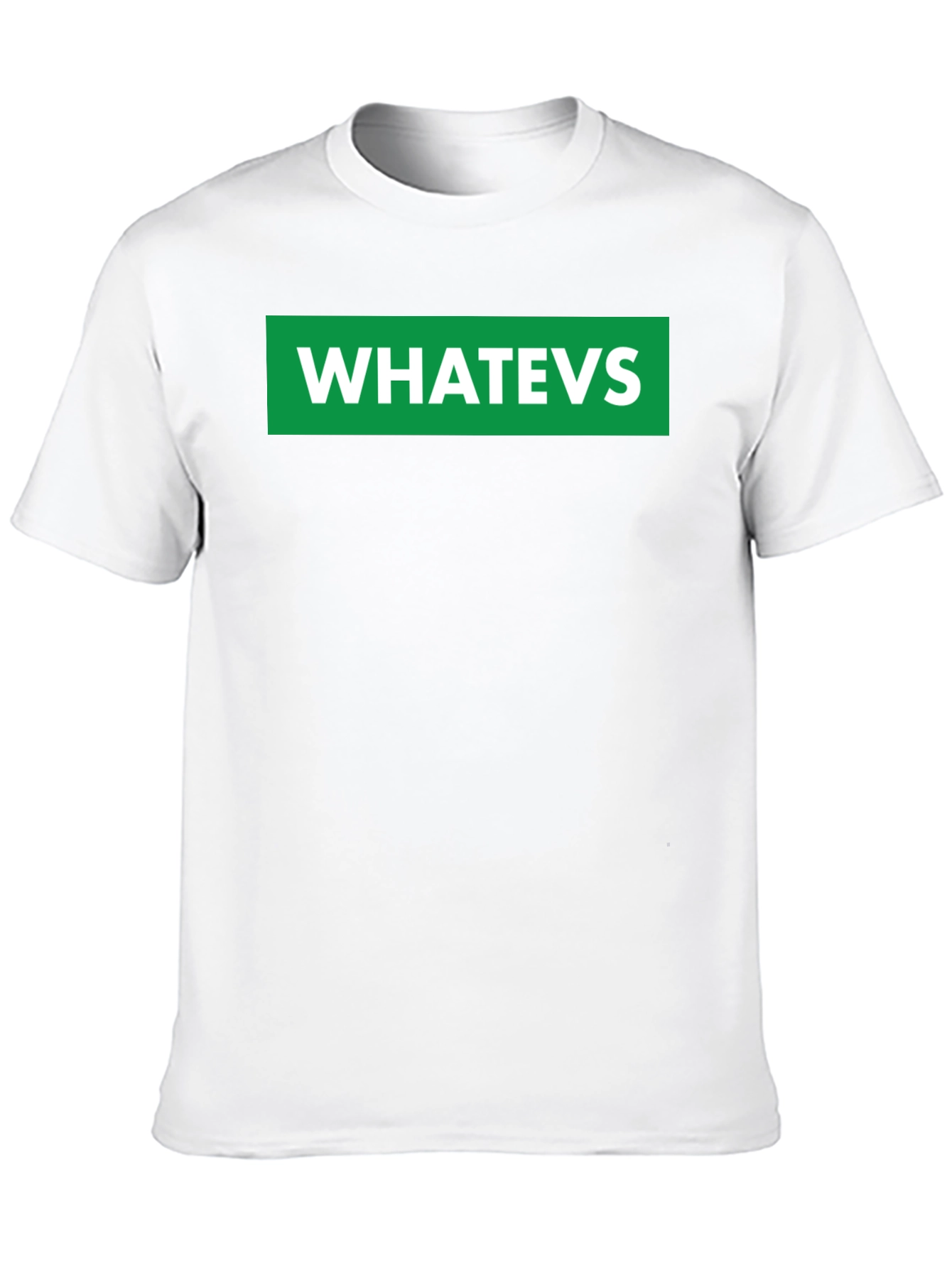 WHATEVS Graphic Tee - Black Crew Neck T-Shirt