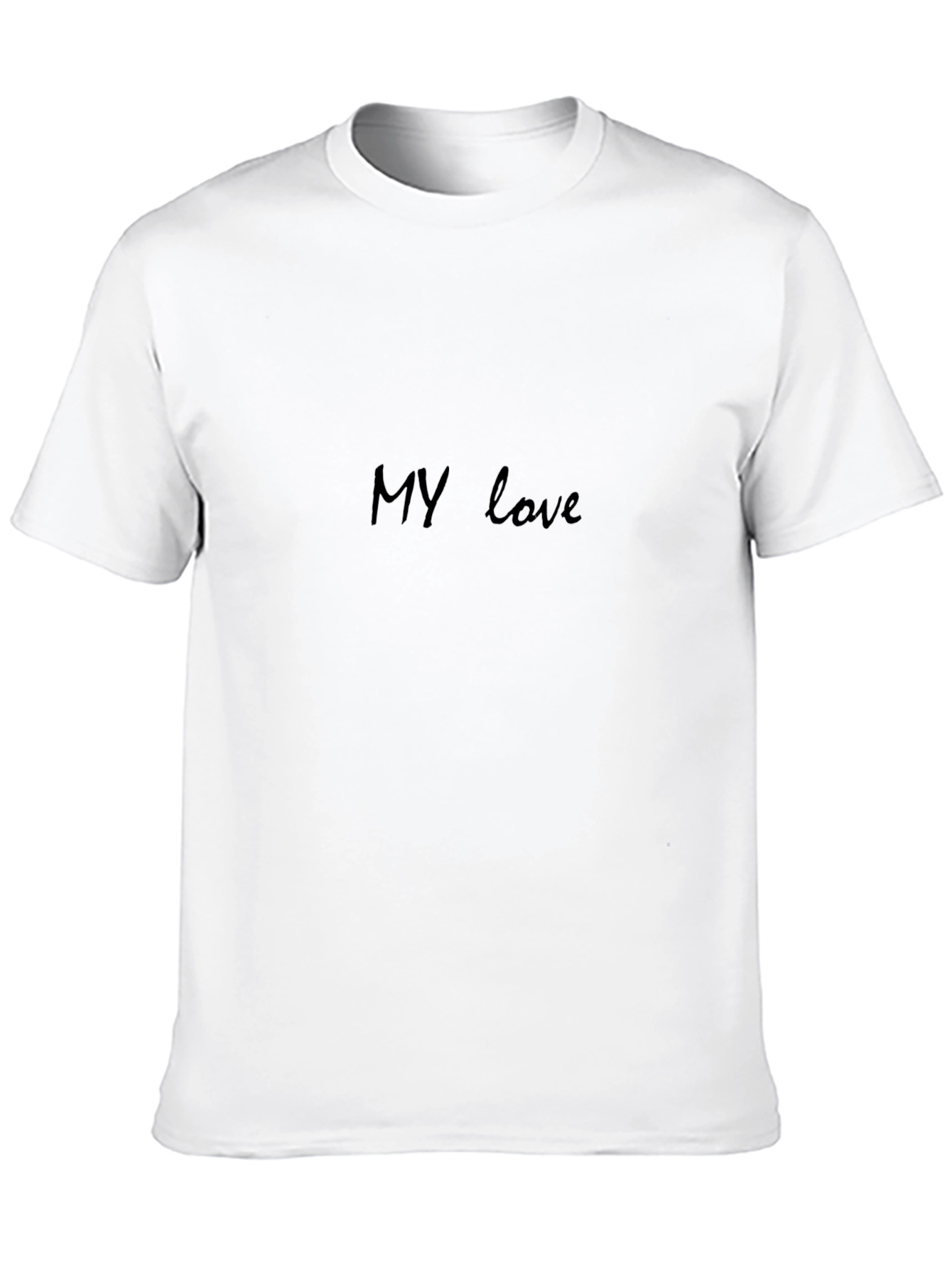 MY love Black T-shirt