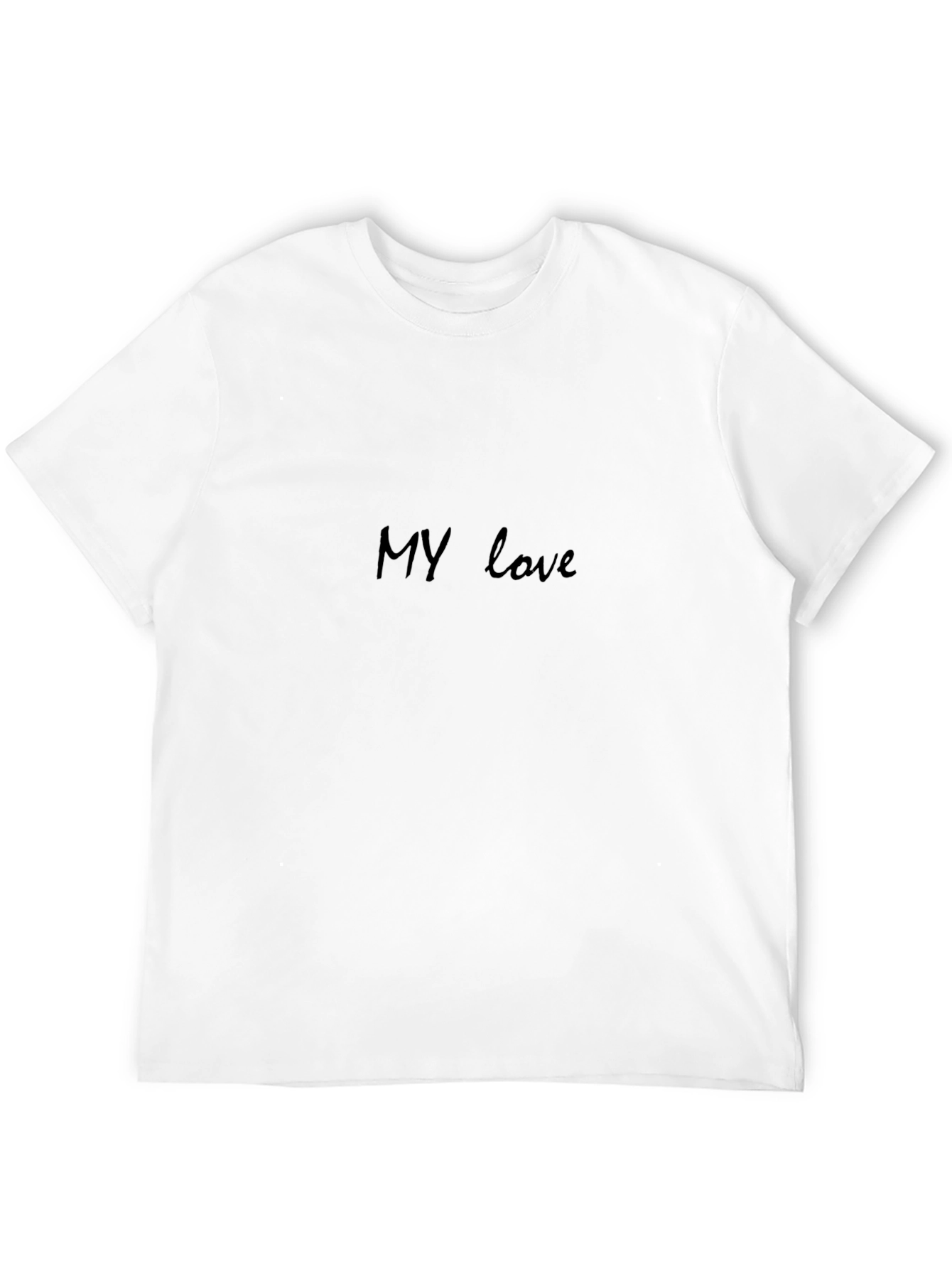 MY love Black T-shirt