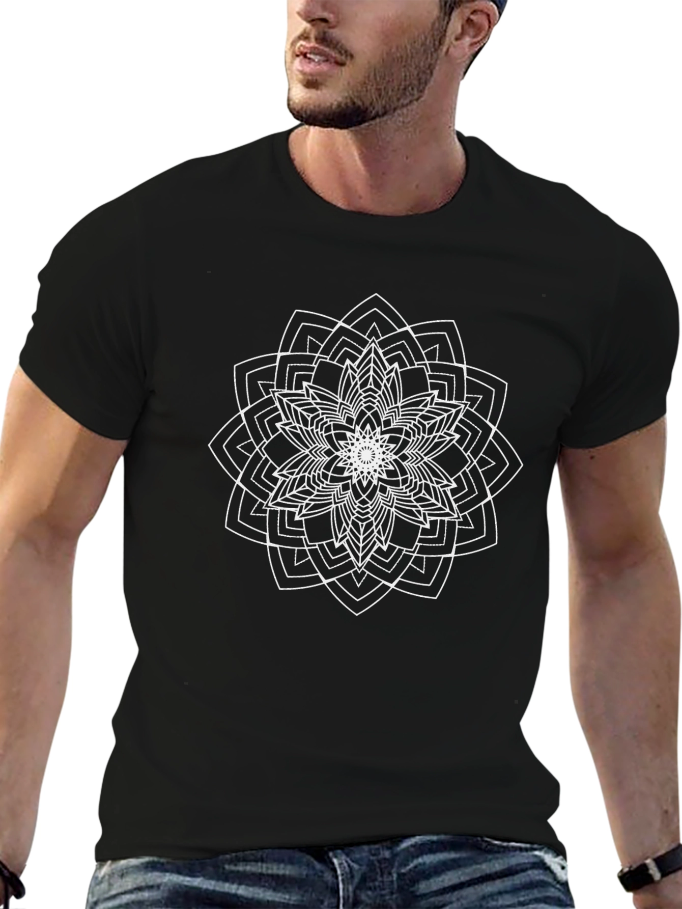 Geometric Mandala Graphic Tee