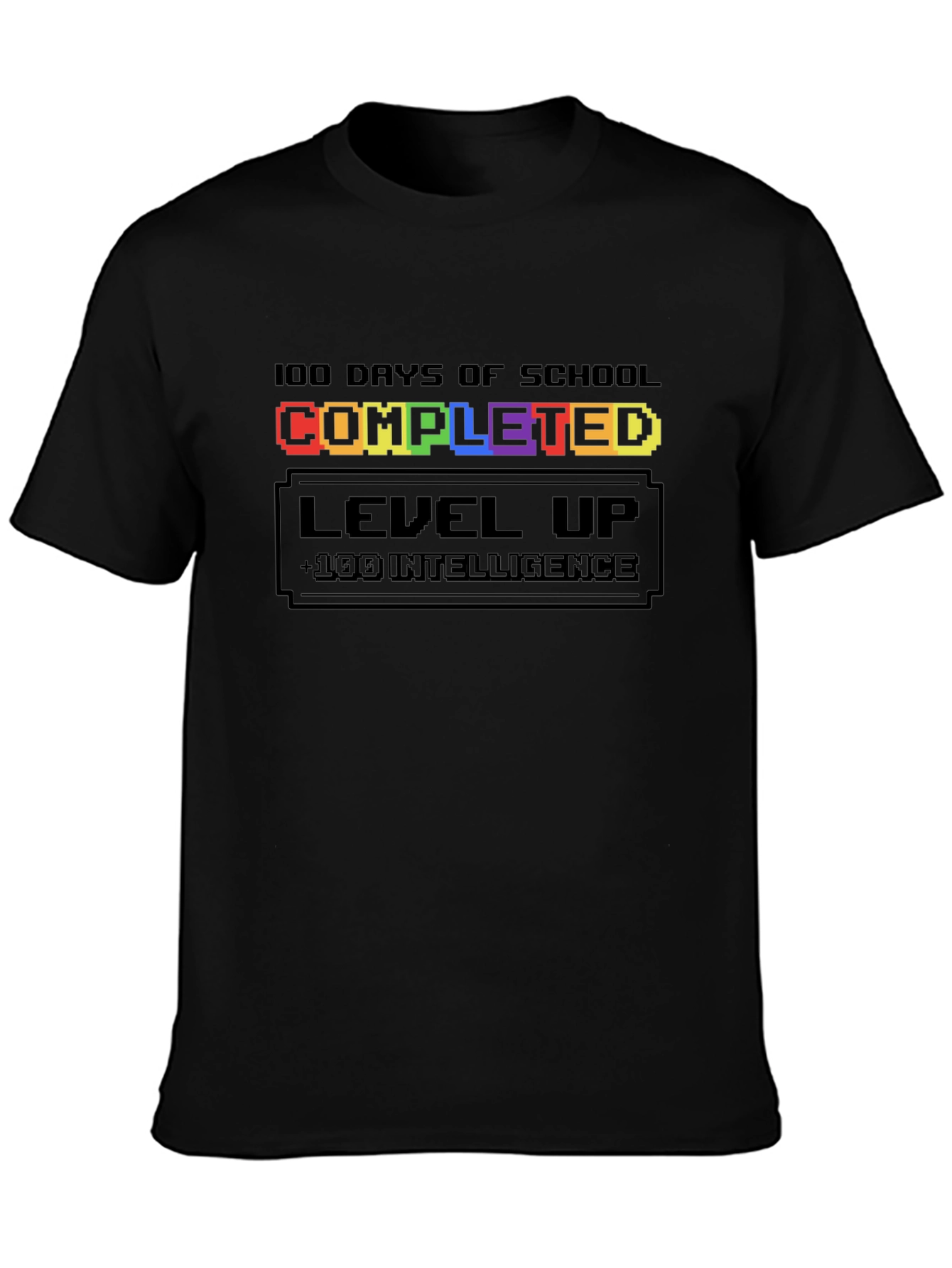 100 Days of School Completed Level Up T-Shirt