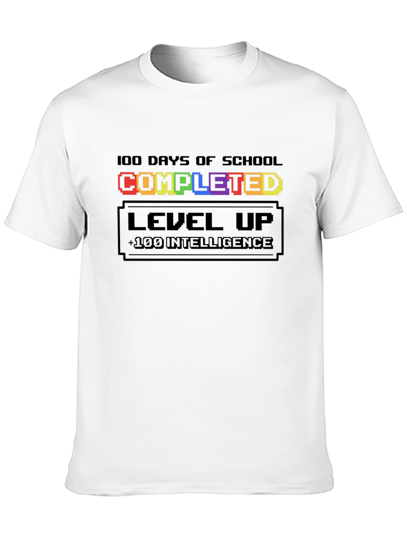100 Days of School Completed Level Up T-Shirt