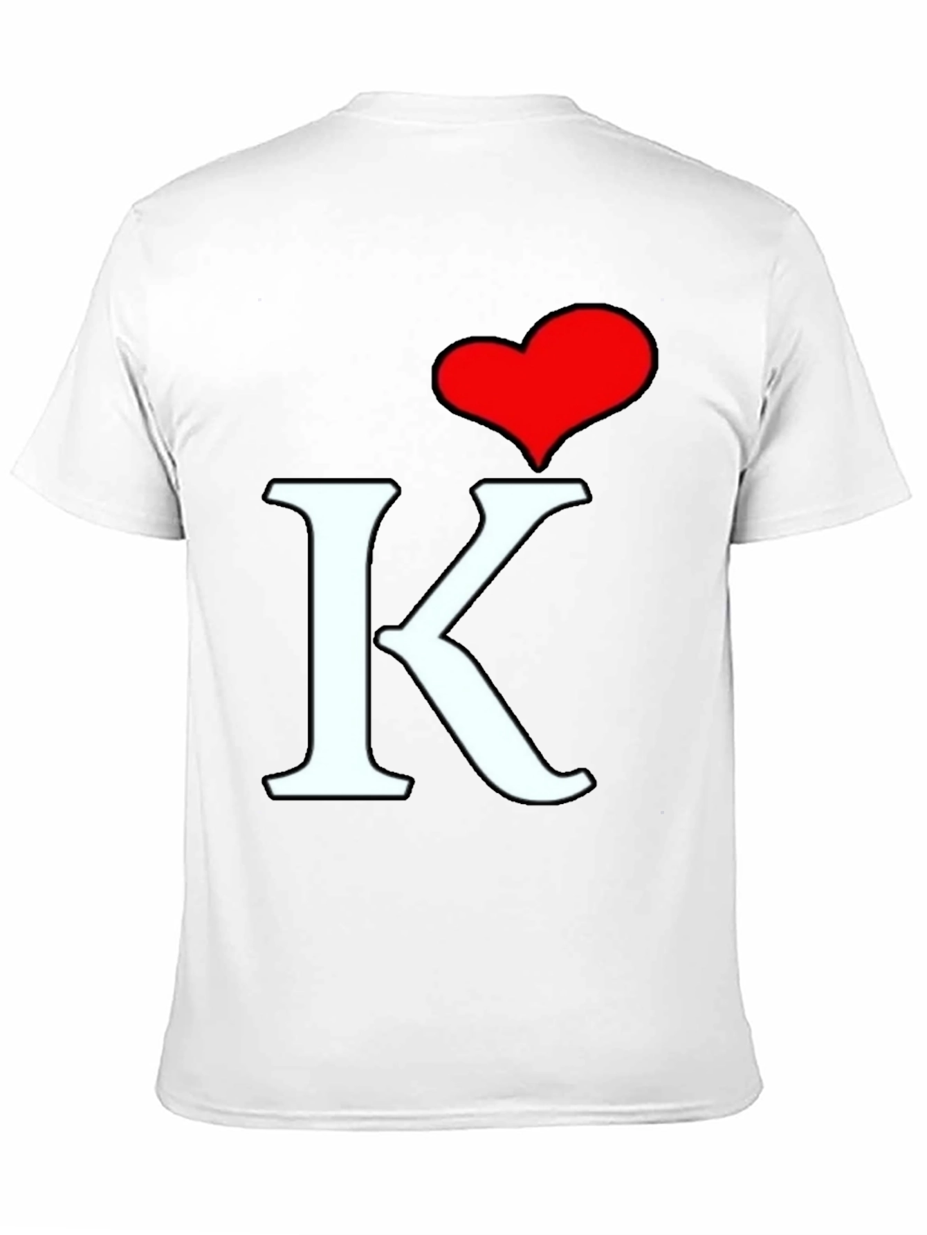 I Heart K T-Shirt - Black Cotton Tee