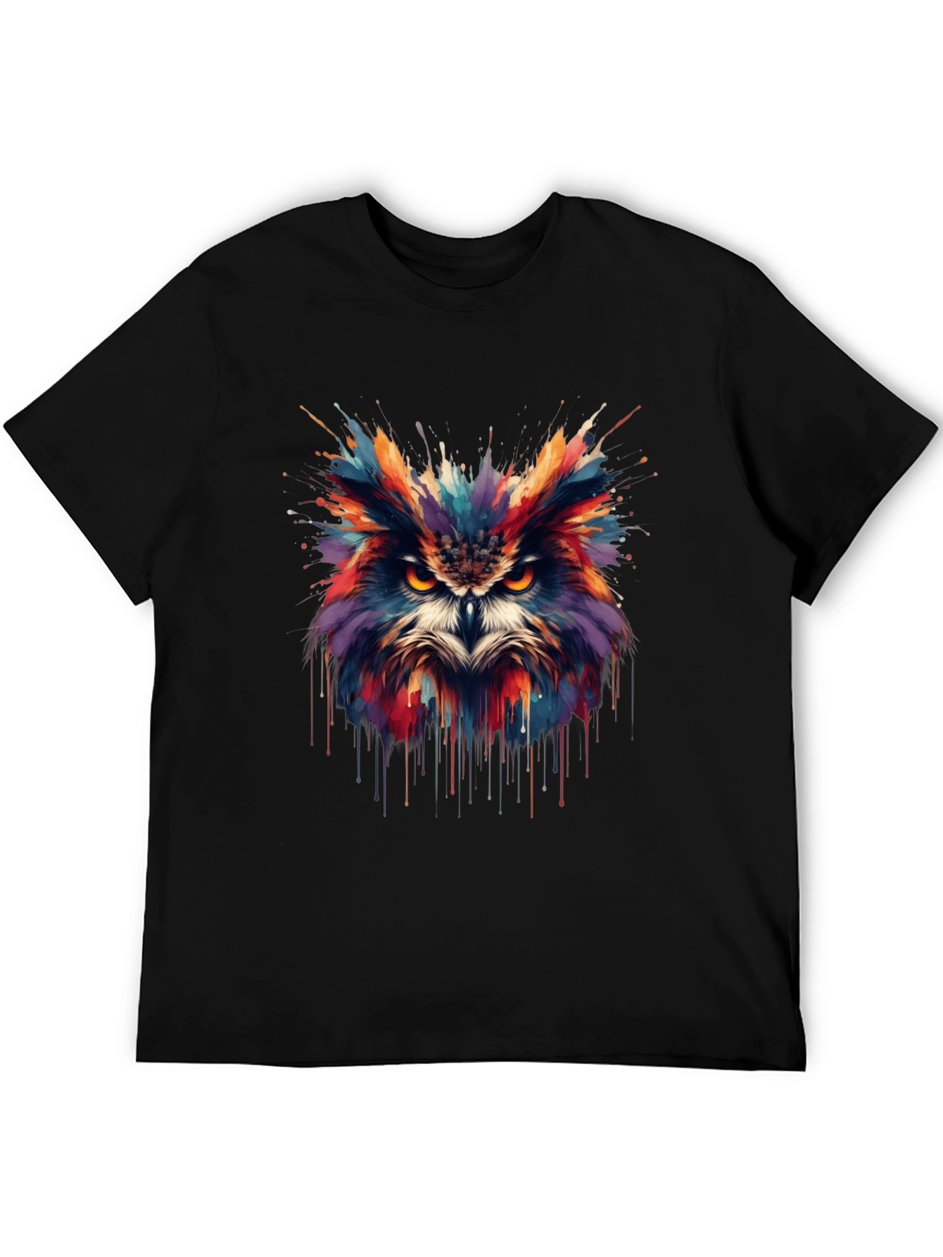 Colorful Owl Splash T-Shirt