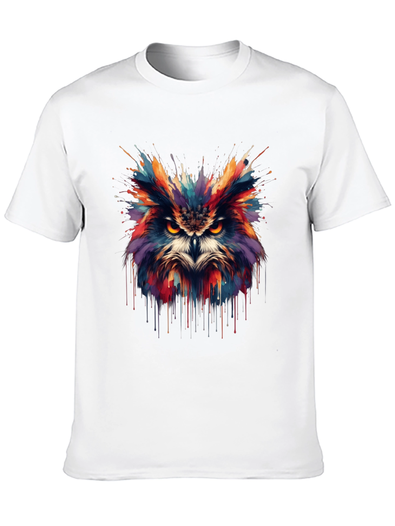 Colorful Owl Splash T-Shirt