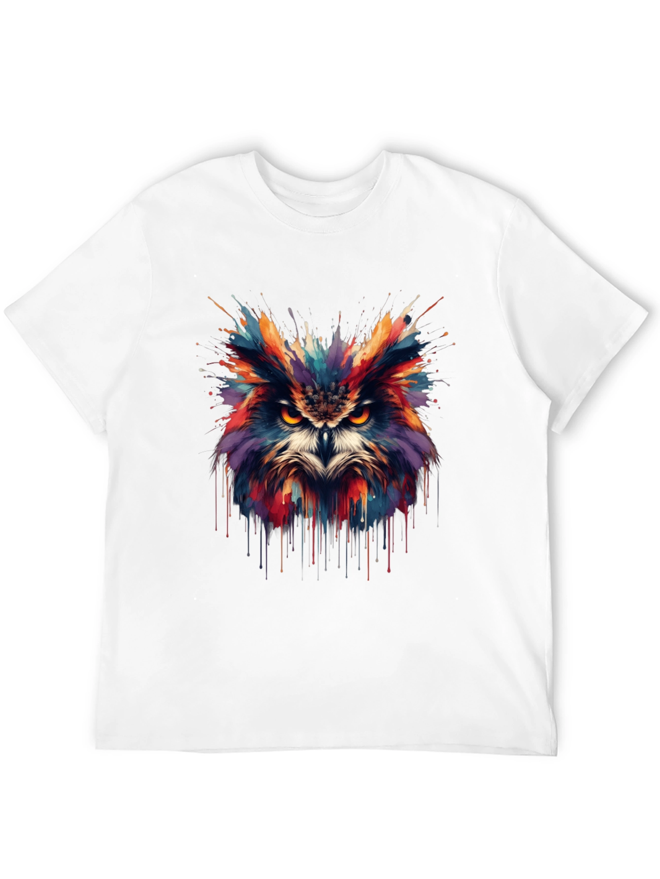 Colorful Owl Splash T-Shirt