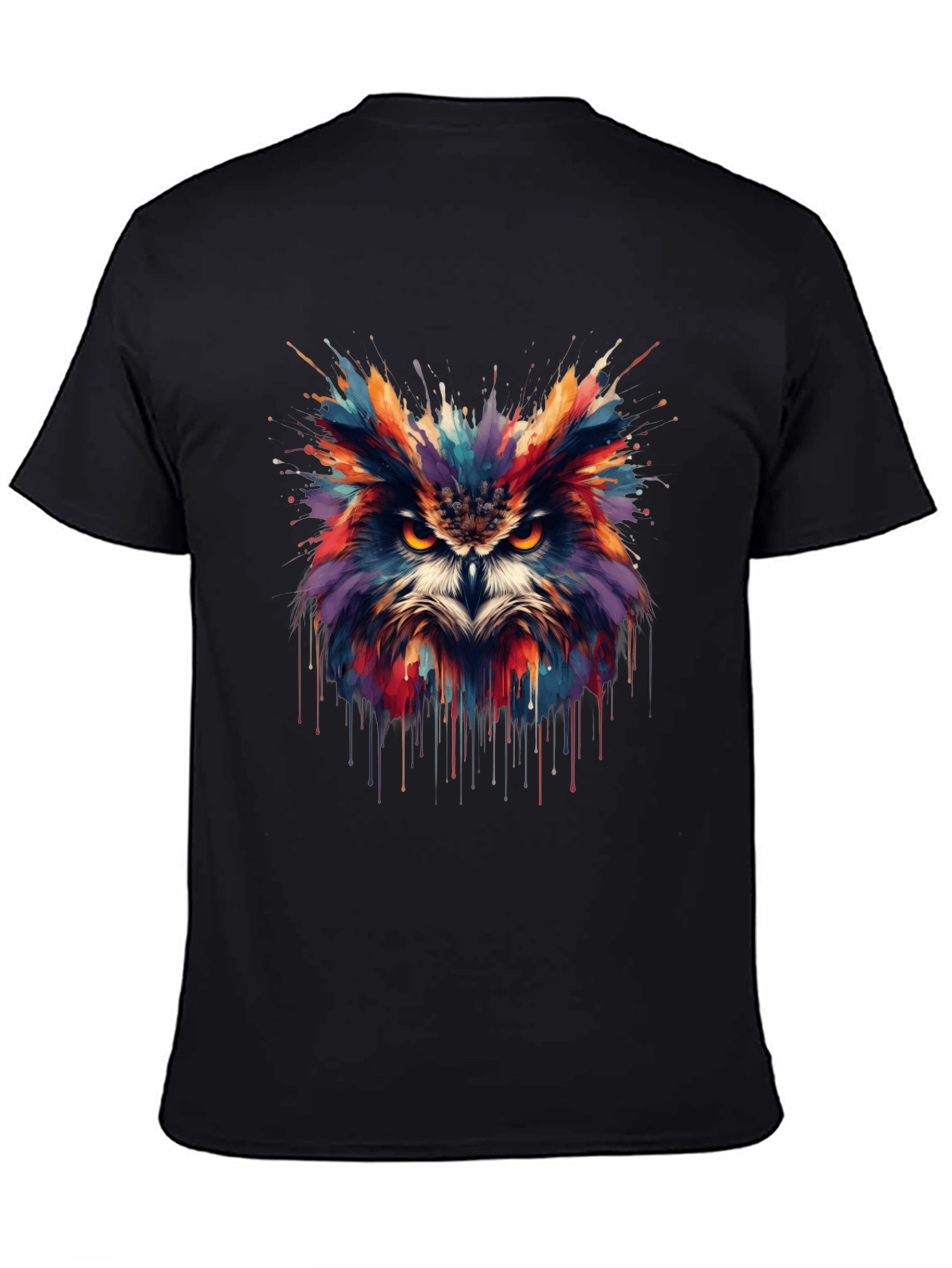 Colorful Owl Splash T-Shirt