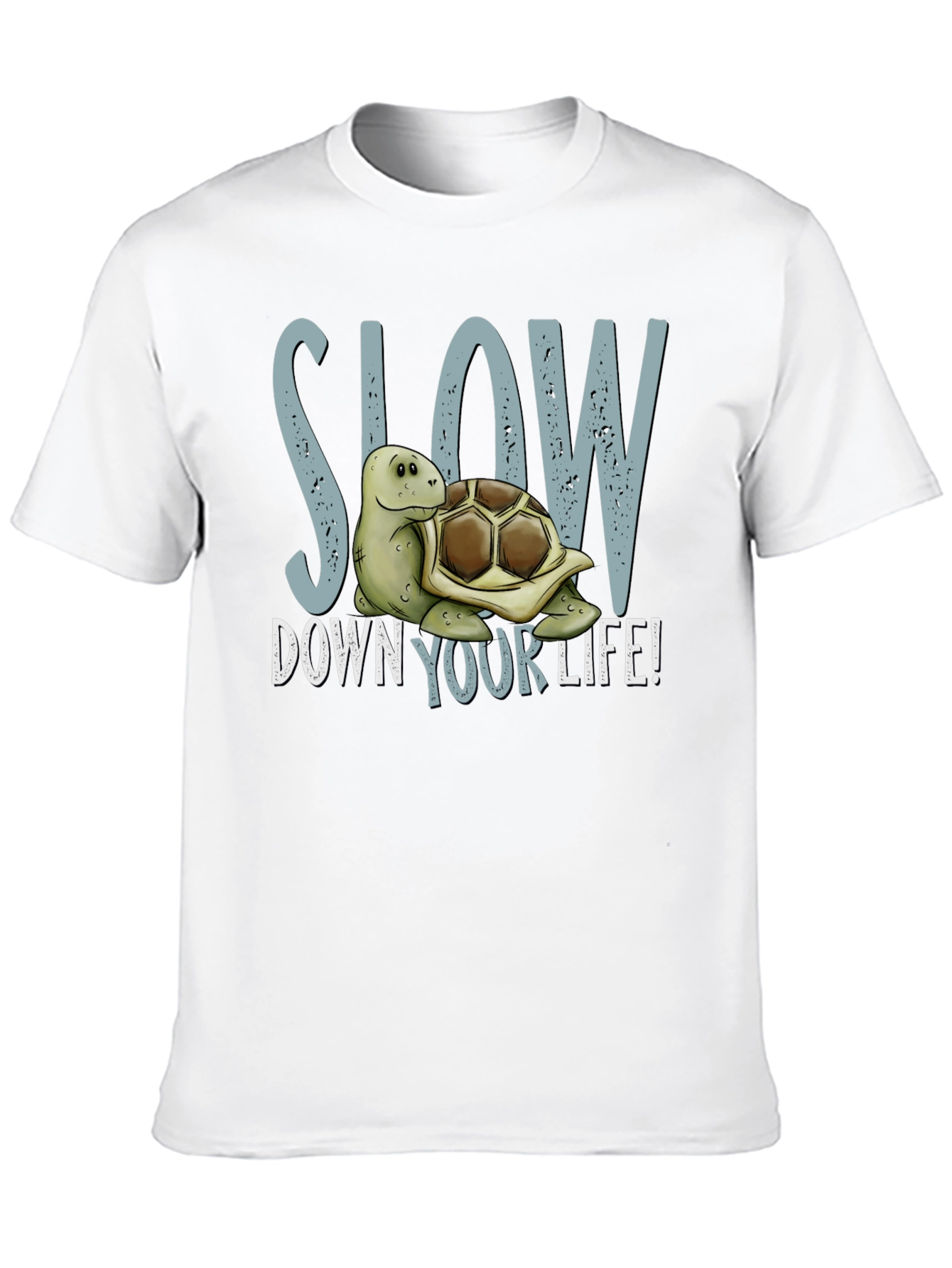 Slow Down Your Life Turtle Graphic Tee