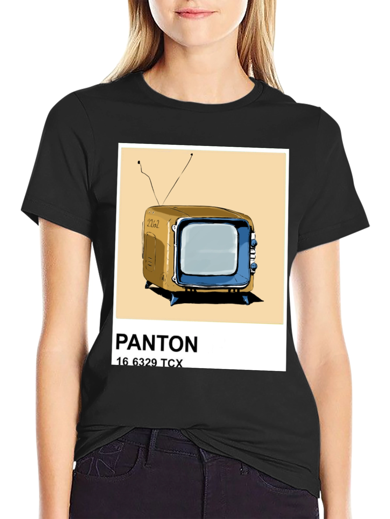 Retro TV Pantone T-Shirt - Nostalgic Style