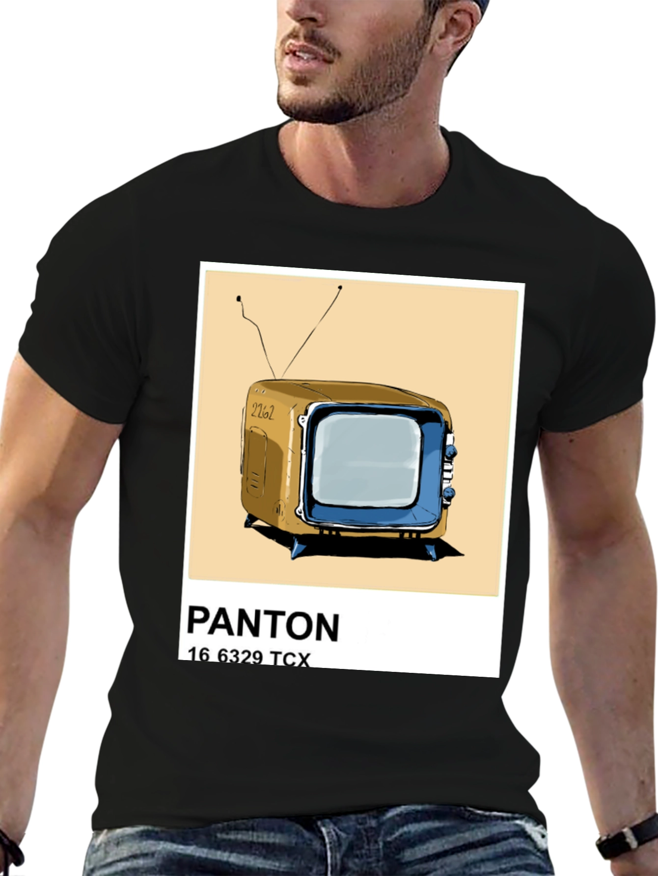 Retro TV Pantone T-Shirt - Nostalgic Style