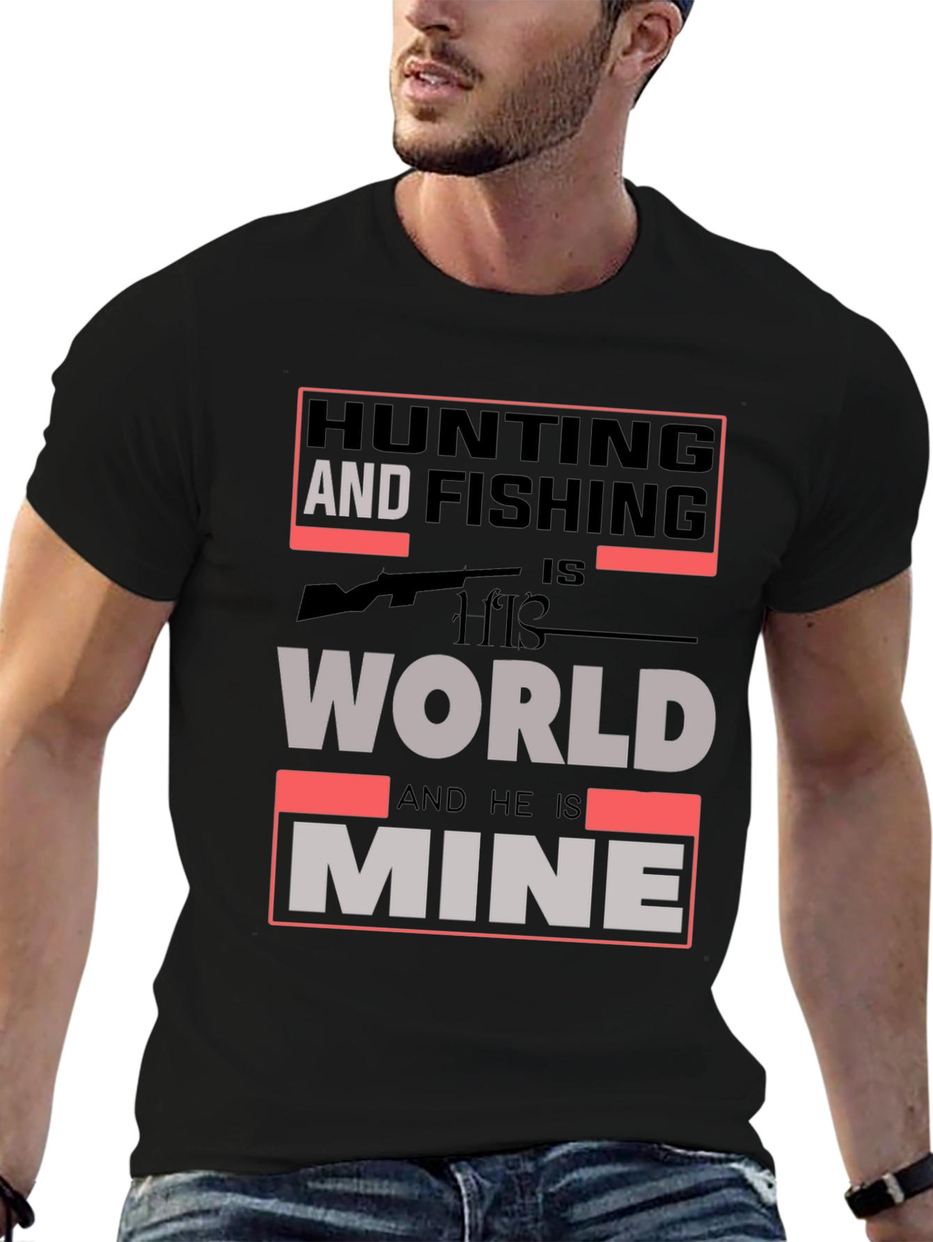 Hunting and Fishing Graphic T-Shirt