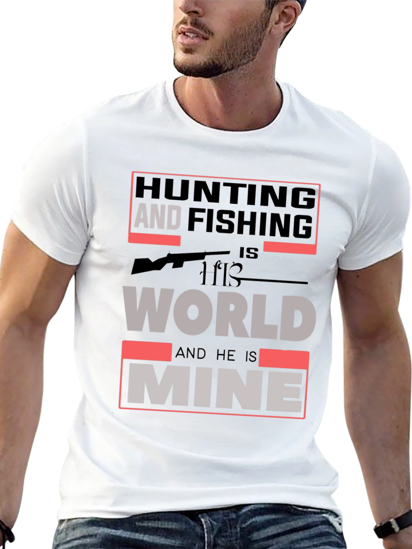 Hunting and Fishing Graphic T-Shirt