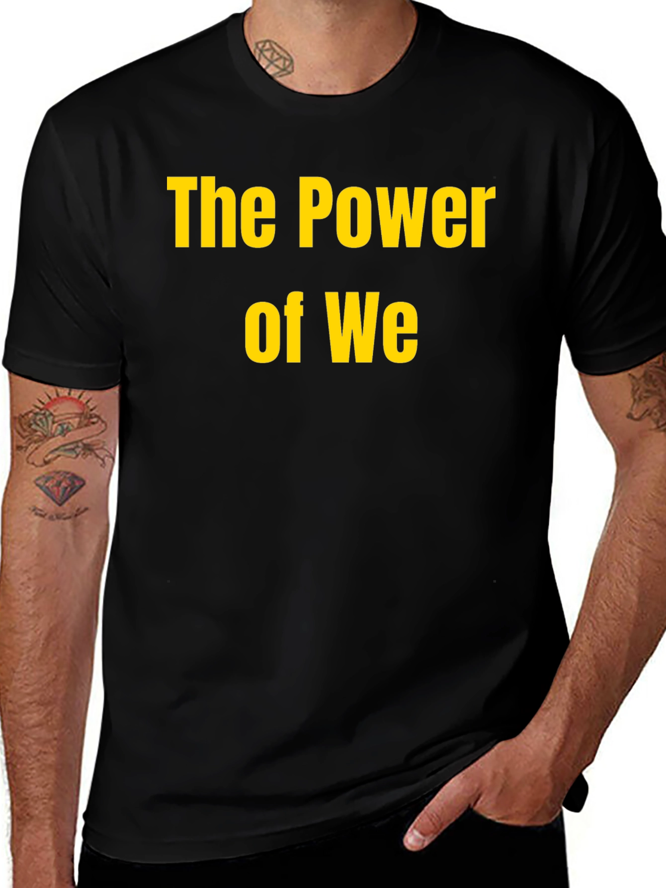 The Power of We Black T-Shirt