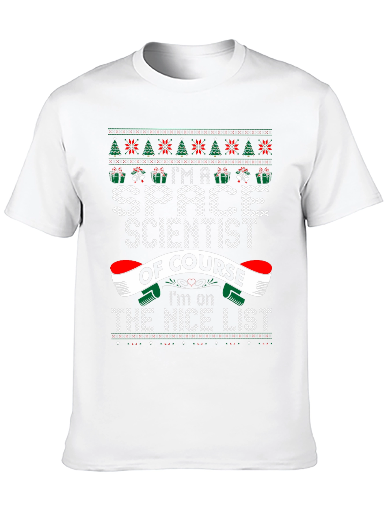 Space Scientist Ugly Christmas Sweater T-Shirt