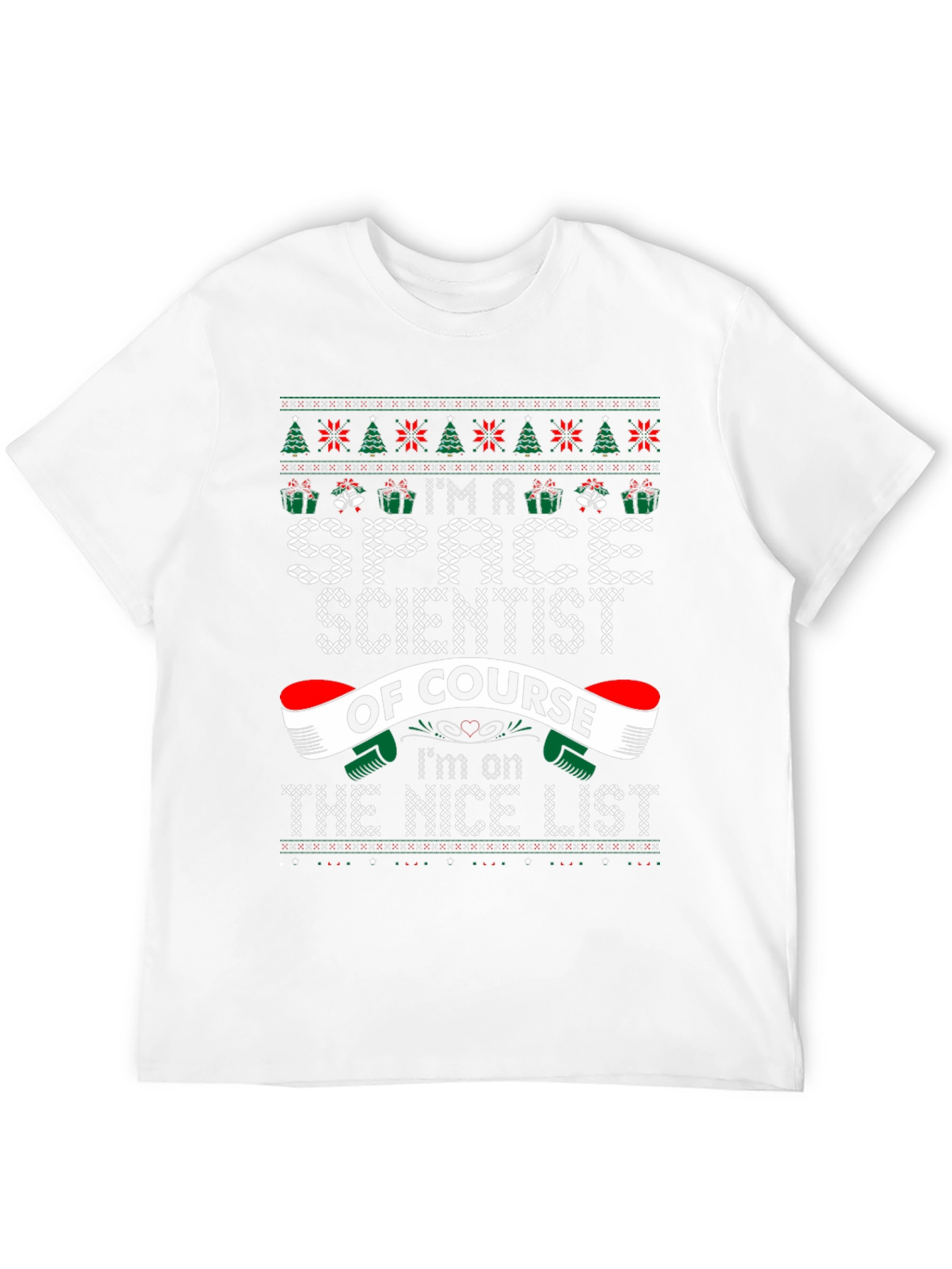 Space Scientist Ugly Christmas Sweater T-Shirt