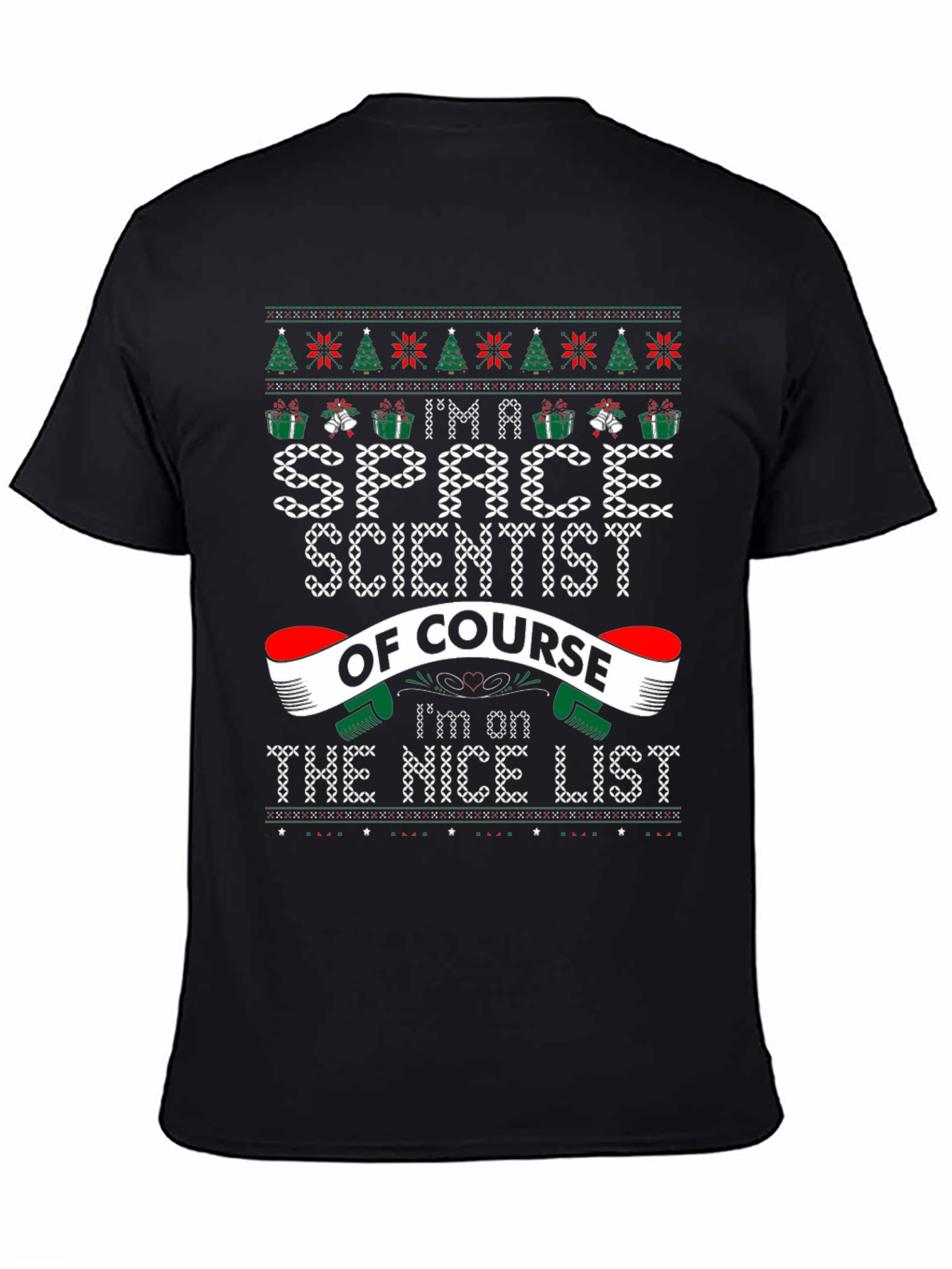 Space Scientist Ugly Christmas Sweater T-Shirt
