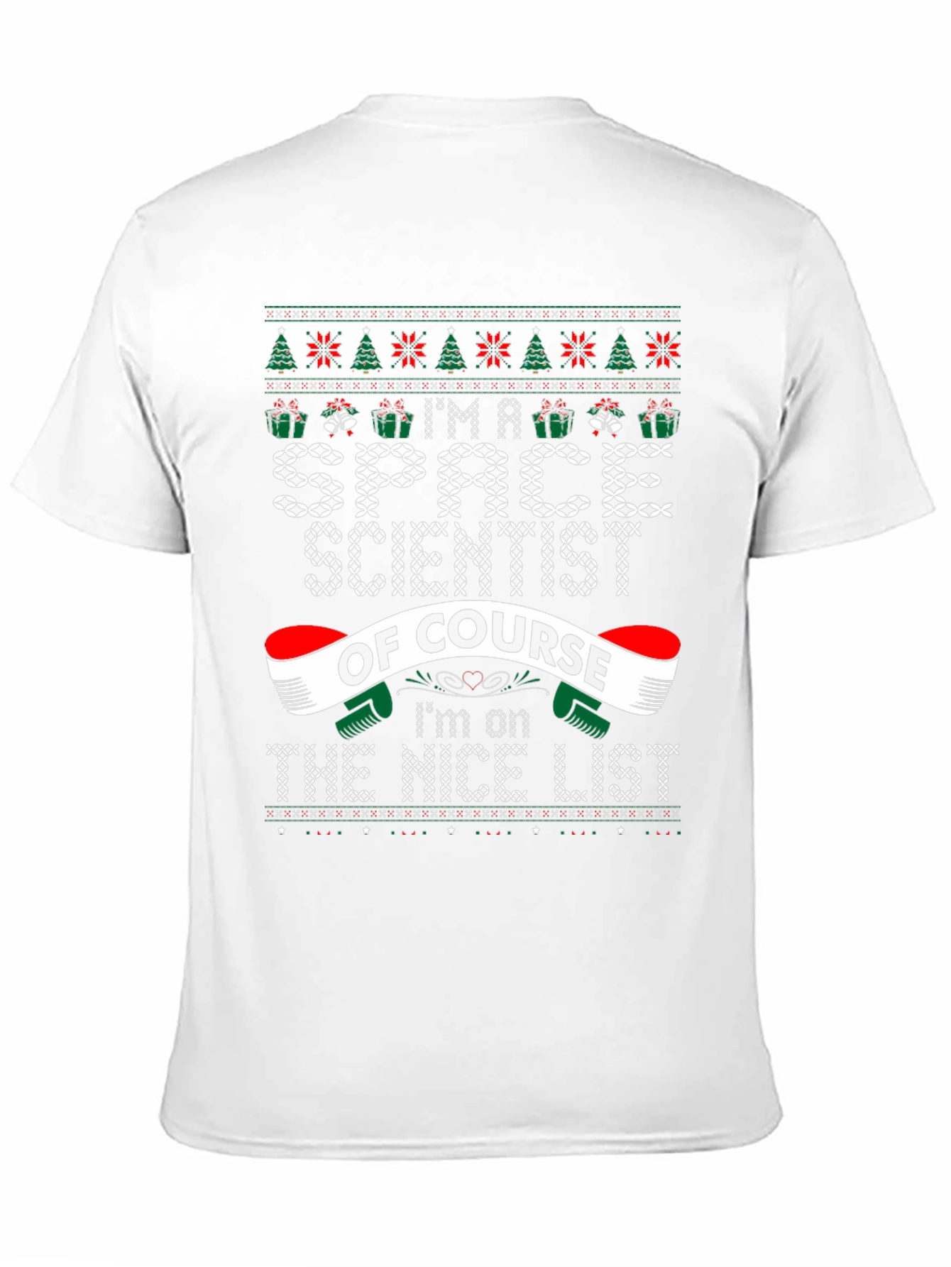 Space Scientist Ugly Christmas Sweater T-Shirt