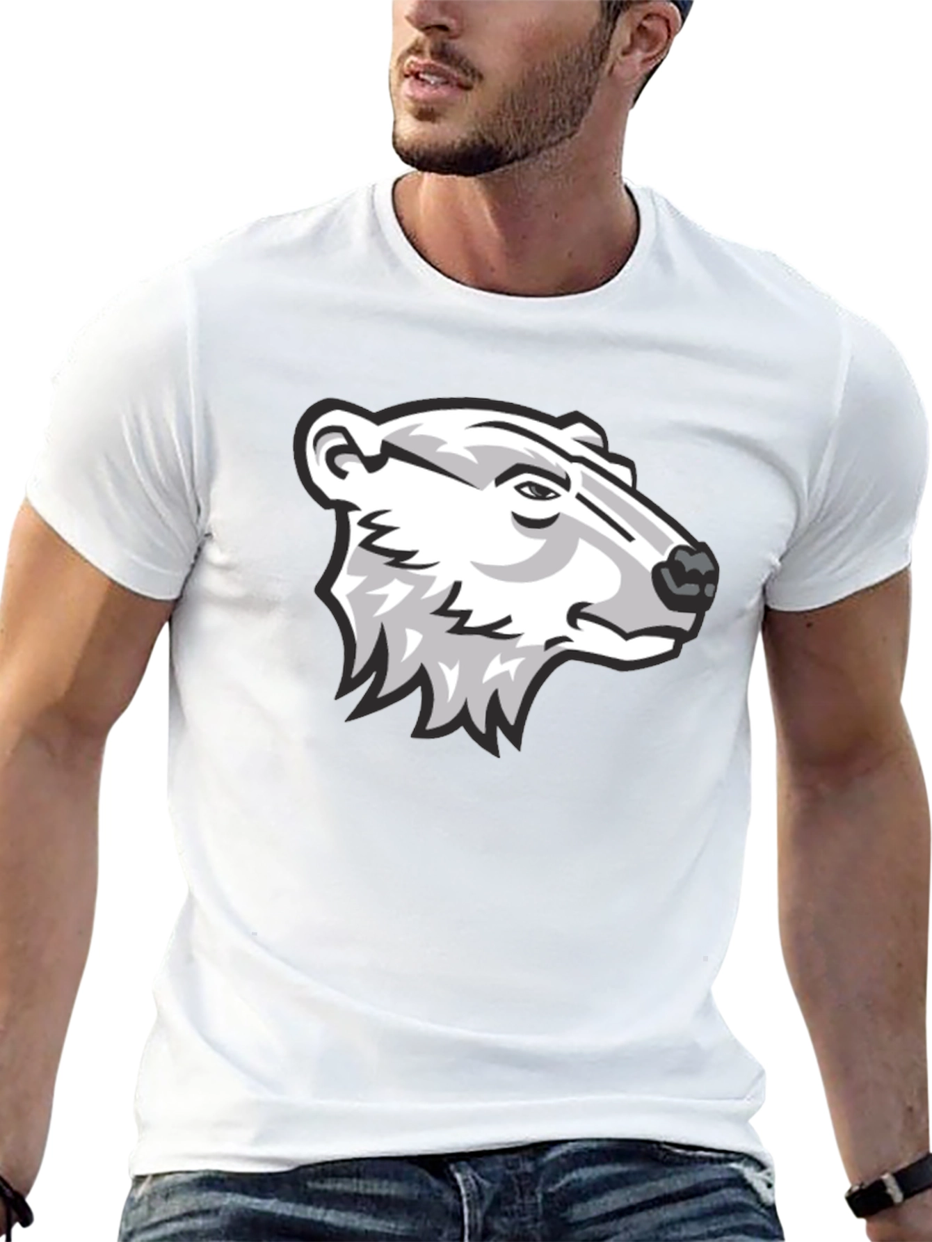 Bear Graphic Black T-Shirt