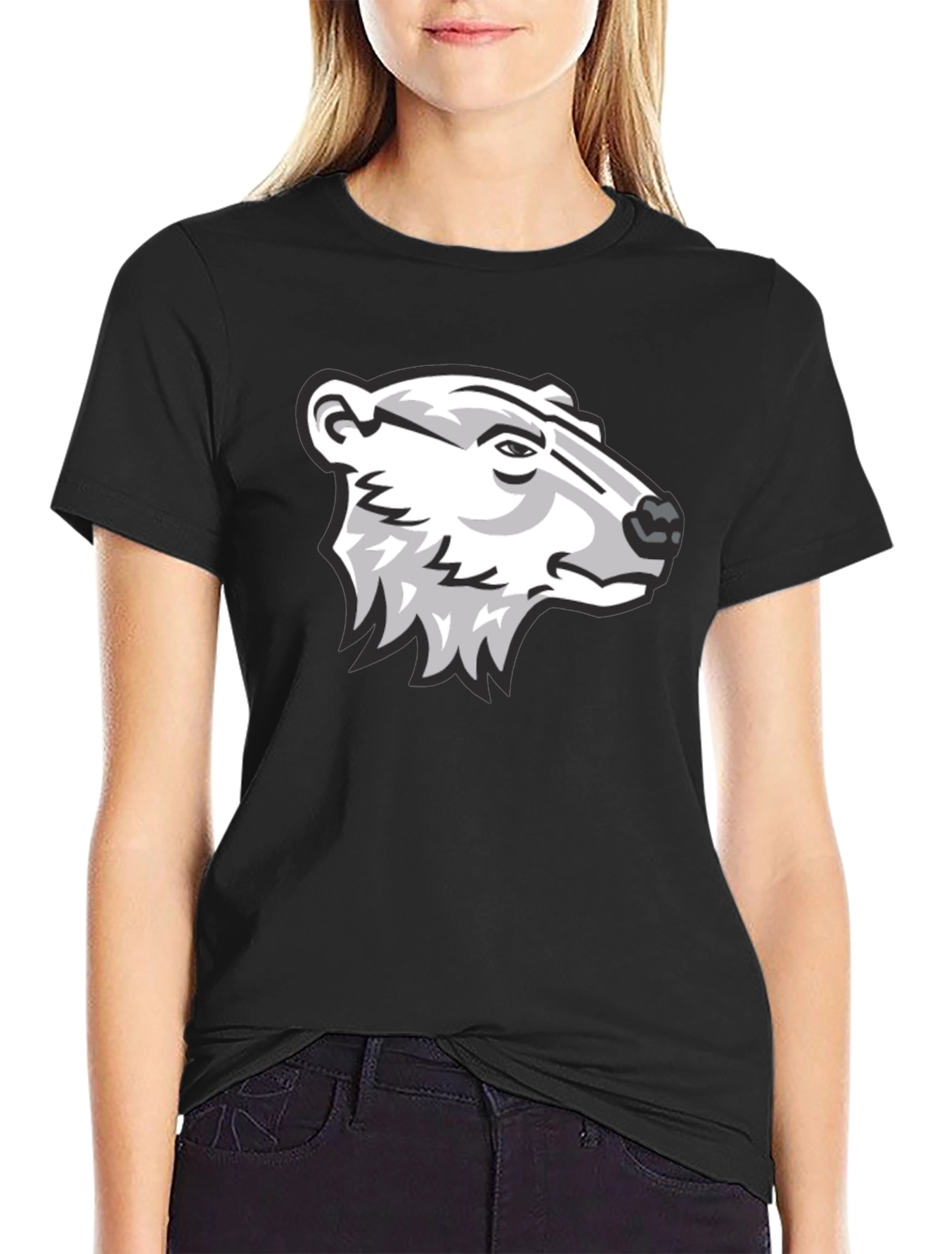 Bear Graphic Black T-Shirt