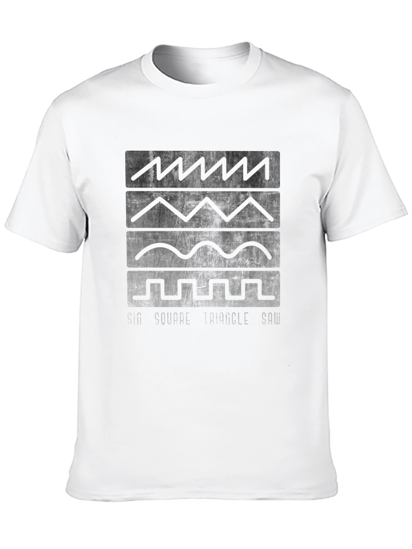 Square Circle Trip T-Shirt - Wave Graphic
