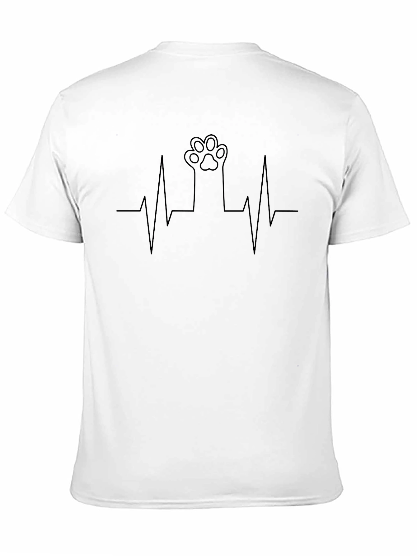 Cat Paw Heartbeat Graphic Tee