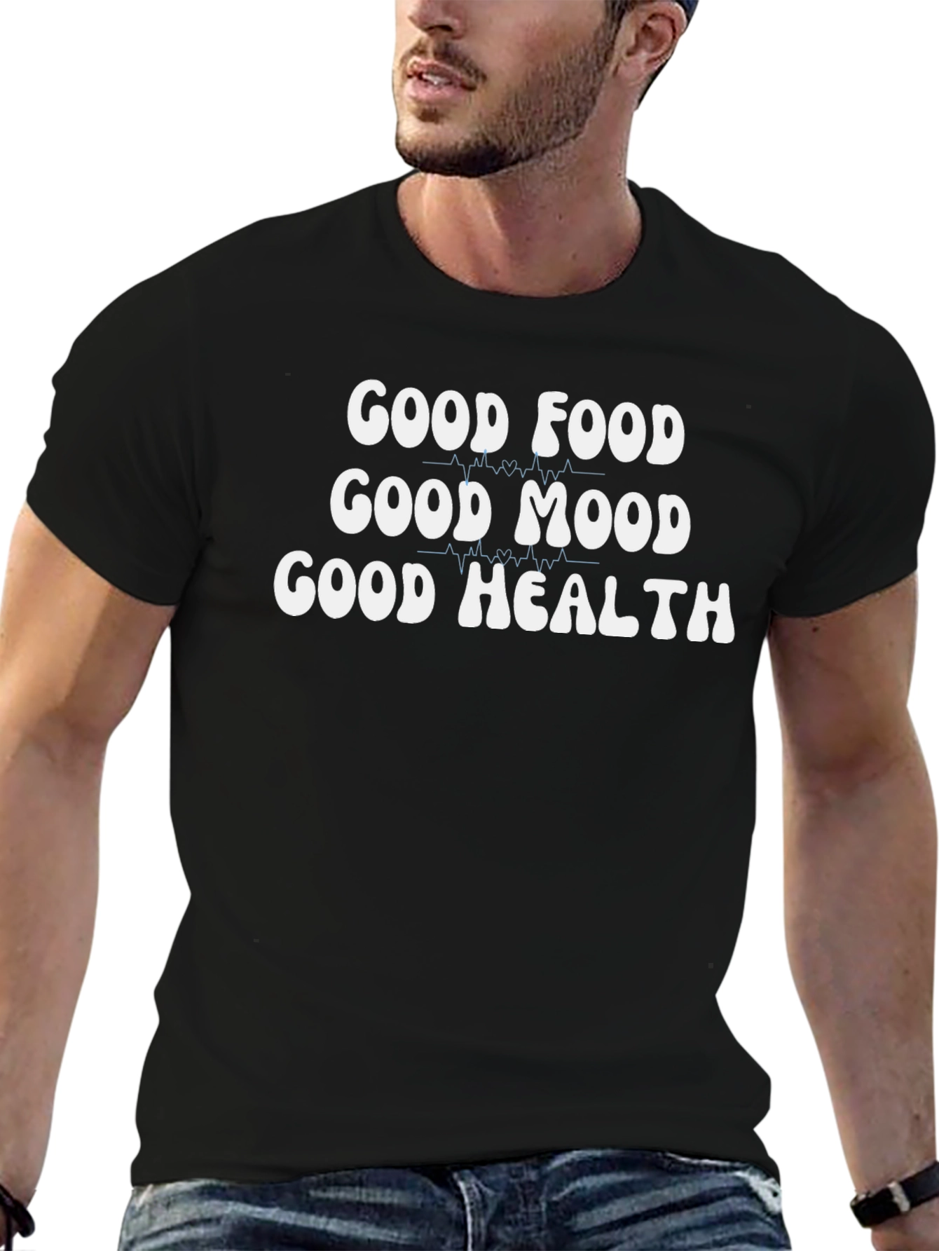 Good Food Good Mood Good Health Graphic Tee