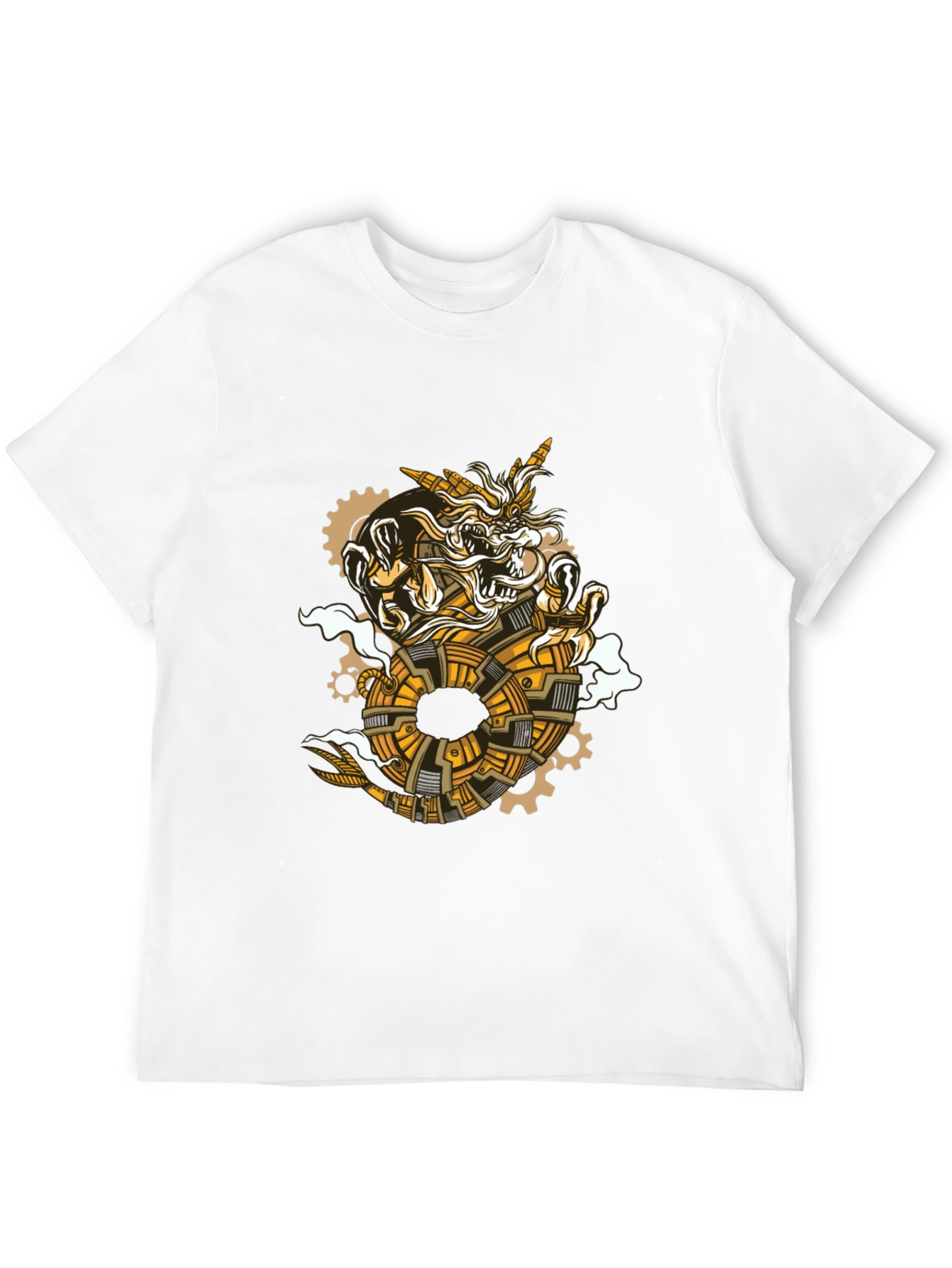 Steampunk Dragon Graphic Tee - Unique Design