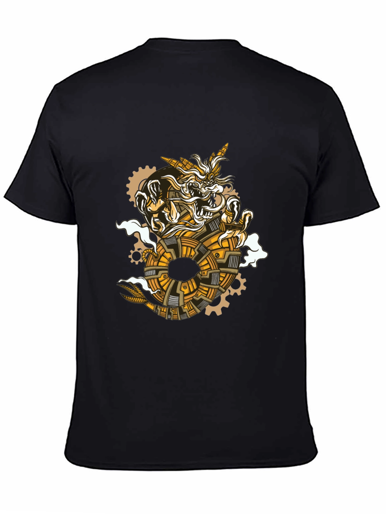 Steampunk Dragon Graphic Tee - Unique Design