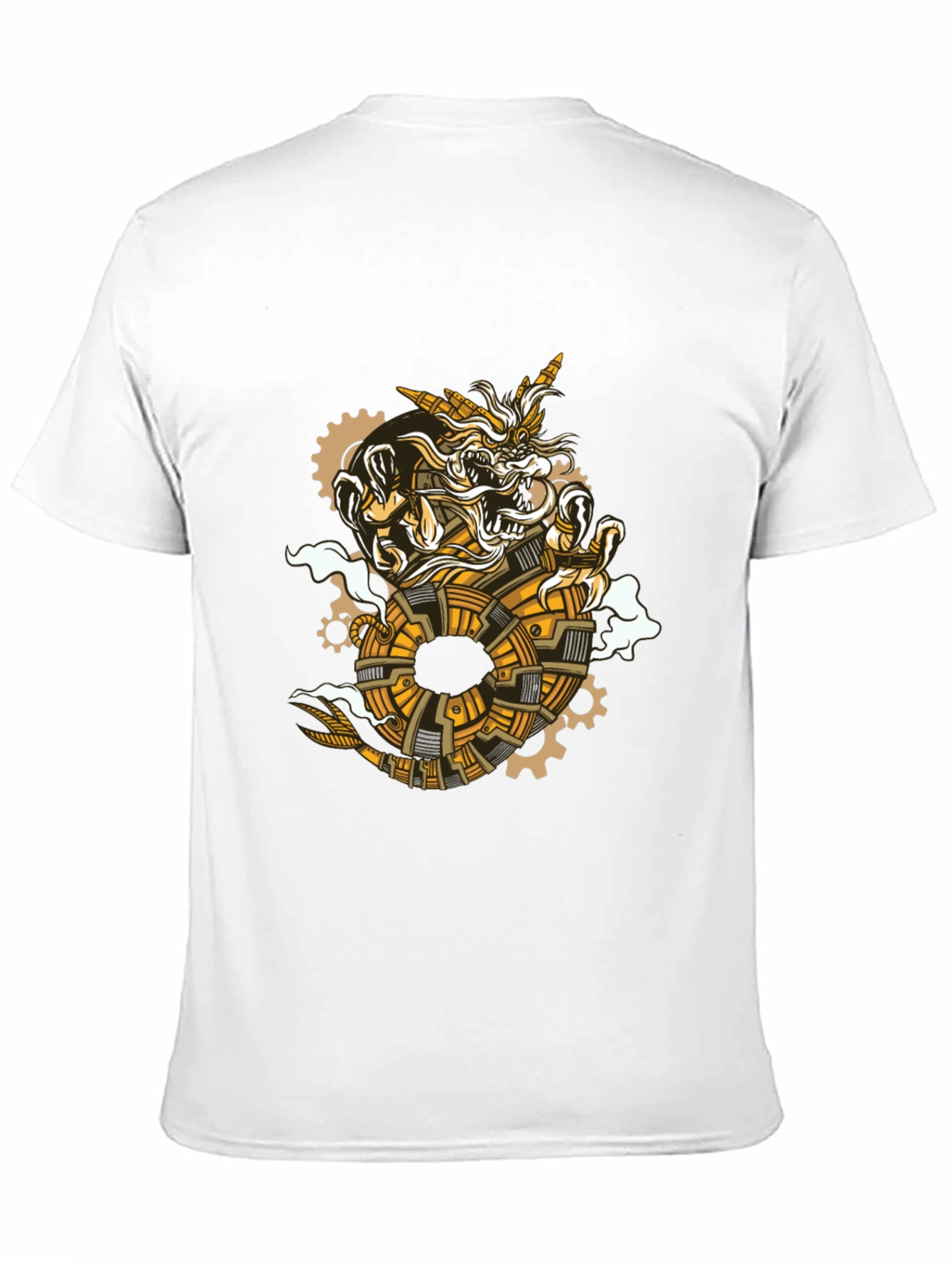 Steampunk Dragon Graphic Tee - Unique Design