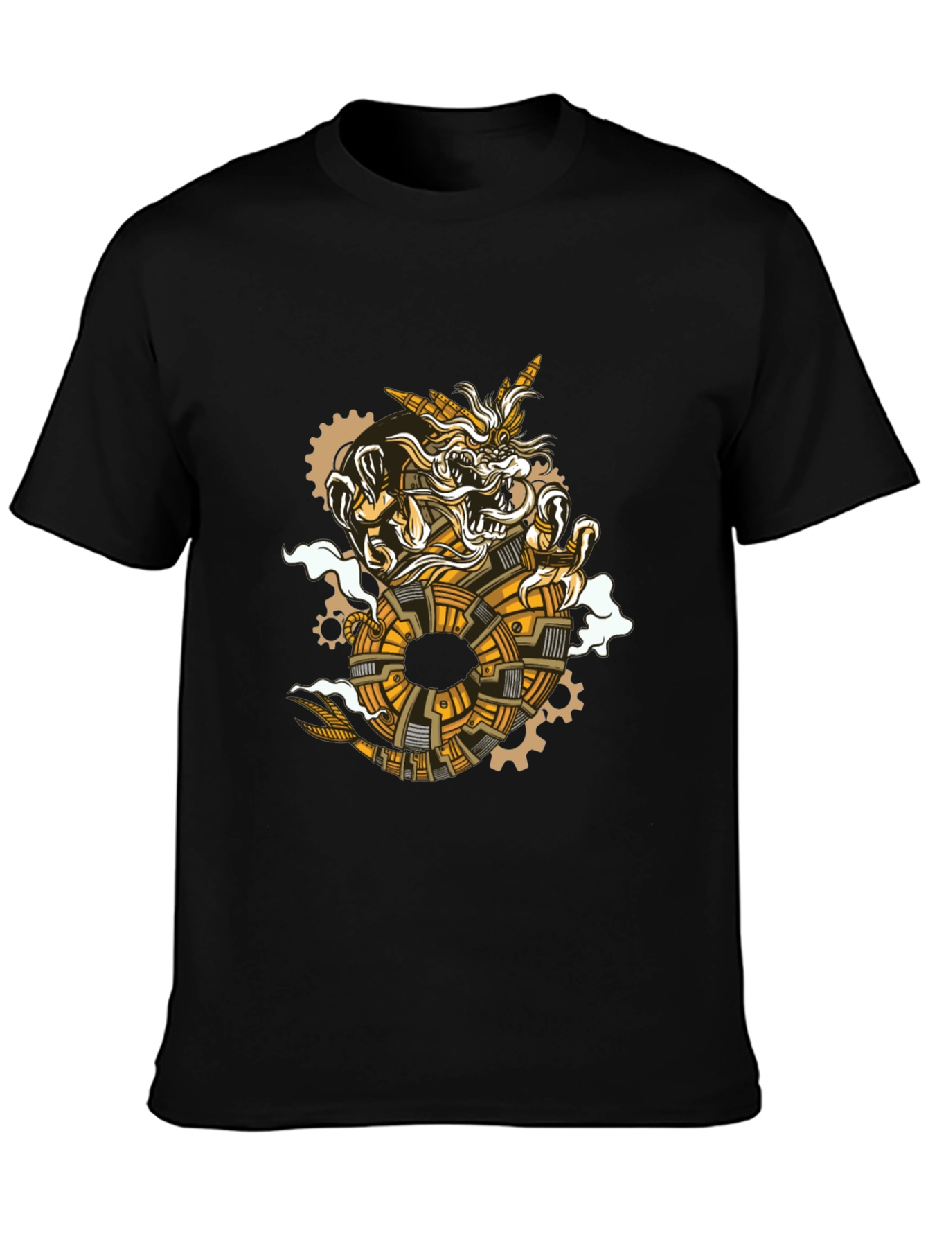 Steampunk Dragon Graphic Tee - Unique Design