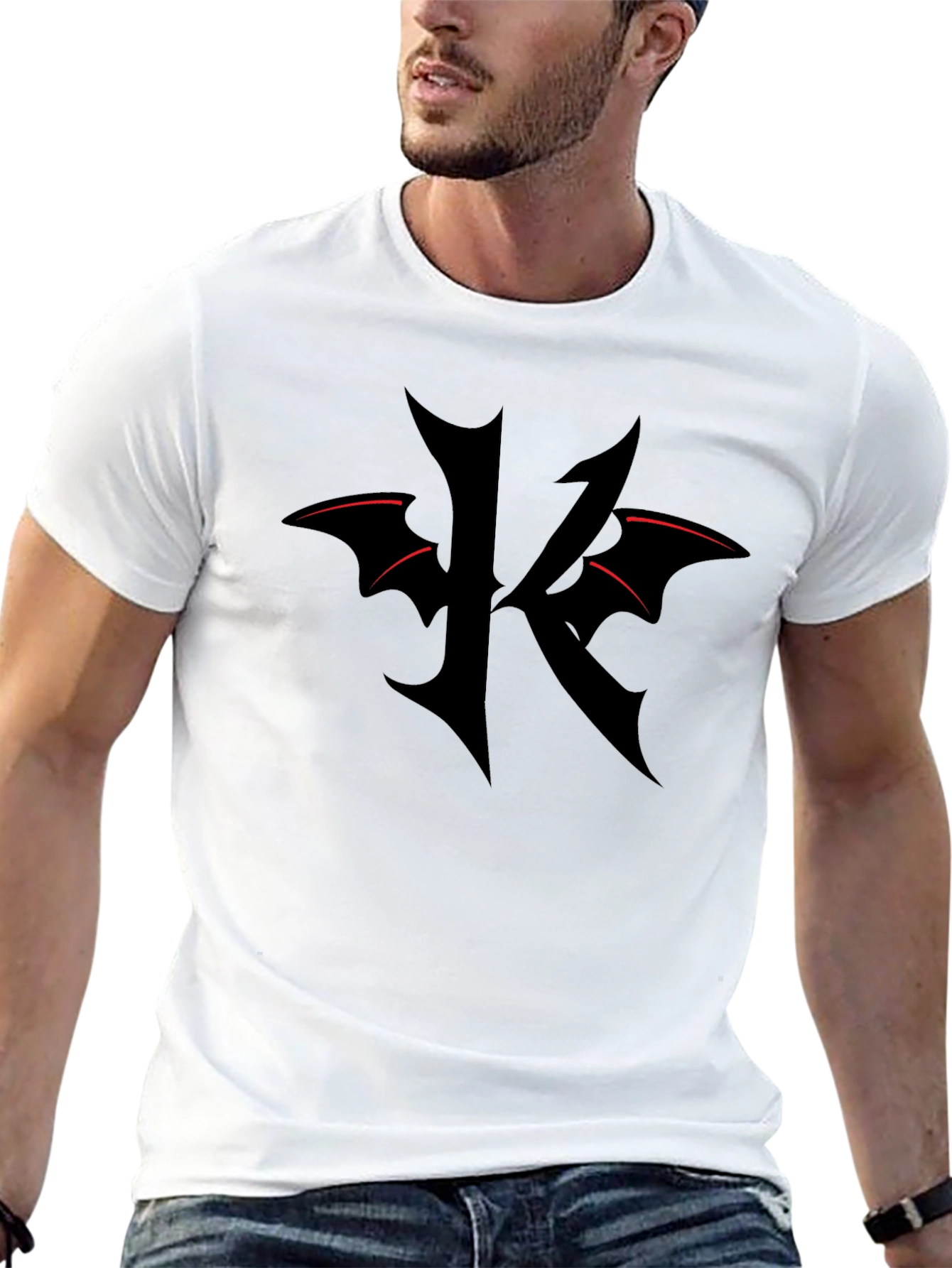 Gothic K T-Shirt - Edgy Dark Style