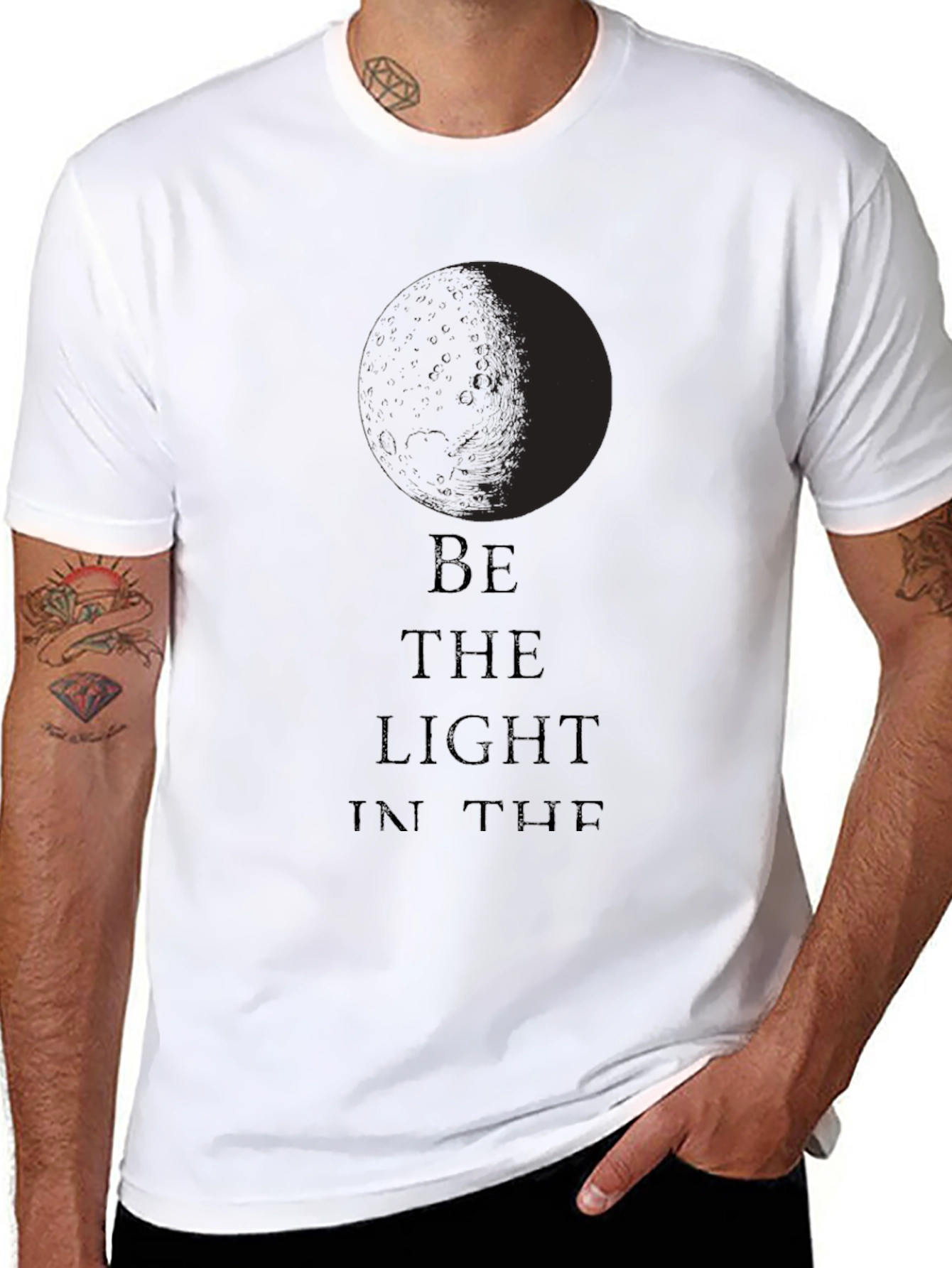Be the Light Graphic Tee - Classic Black T-Shirt