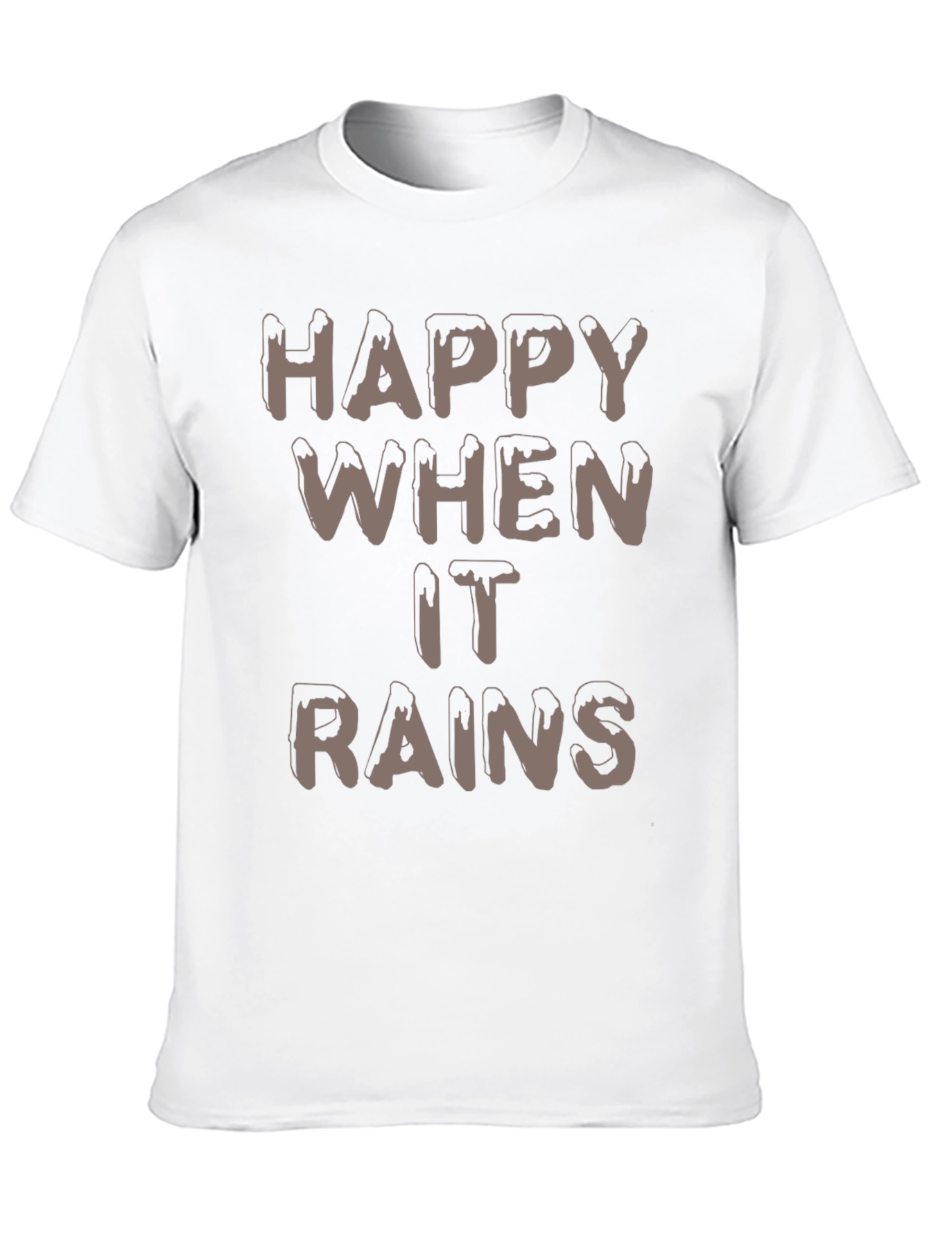 Happy When It Rains T-Shirt -  Stylish Weather Tee