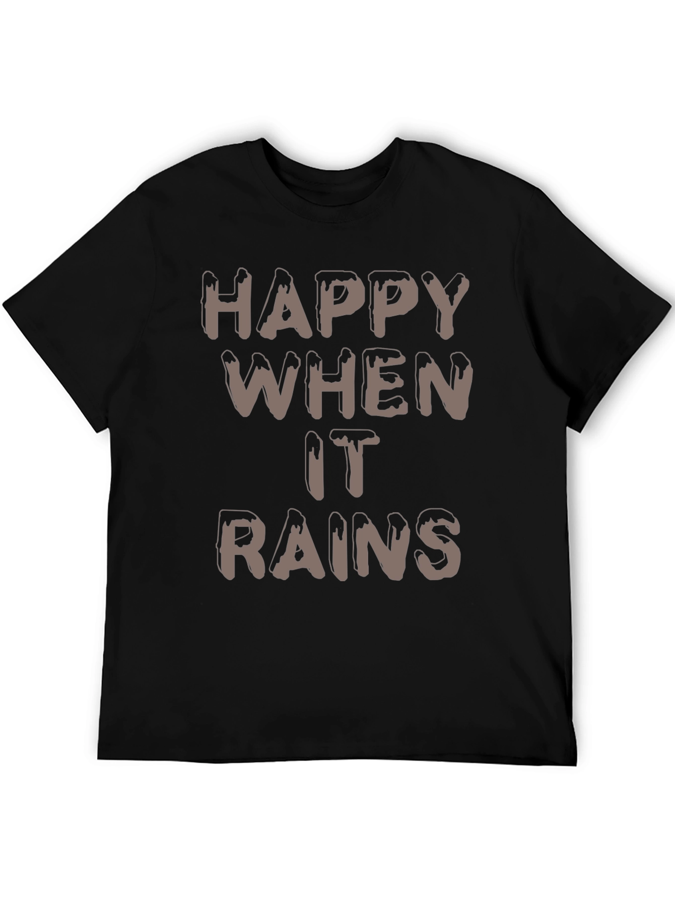 Happy When It Rains T-Shirt -  Stylish Weather Tee