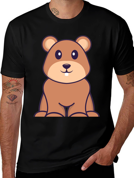 Cute Cartoon Beaver T-Shirt - Soft Cotton Blend