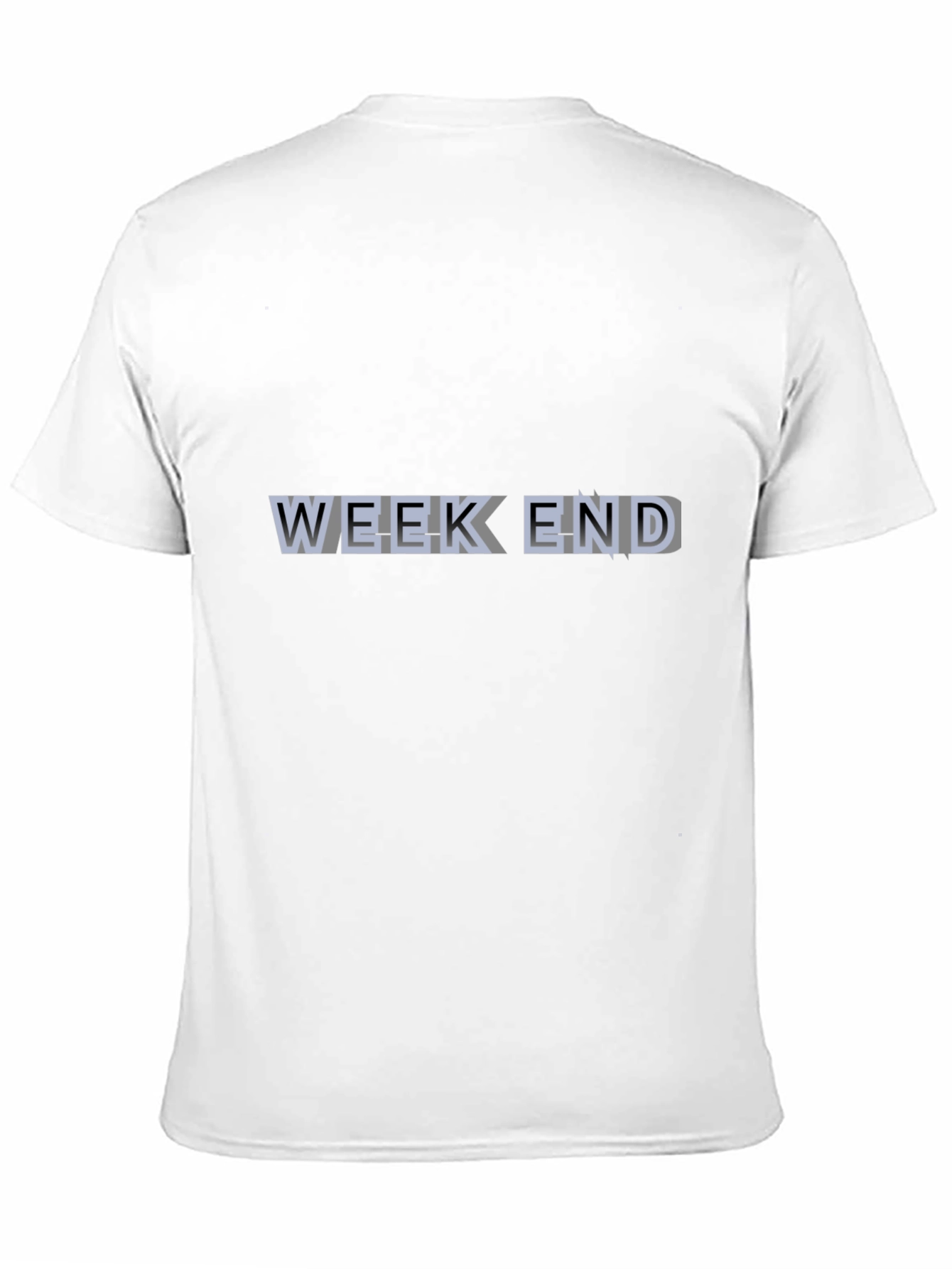 Weekend Graphic Print Black T-Shirt