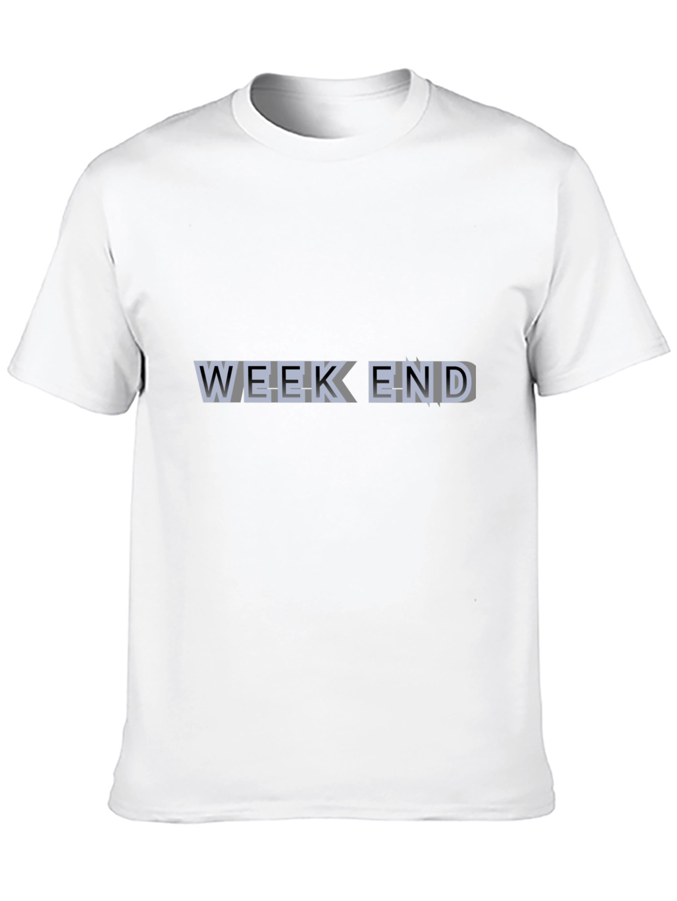 Weekend Graphic Print Black T-Shirt